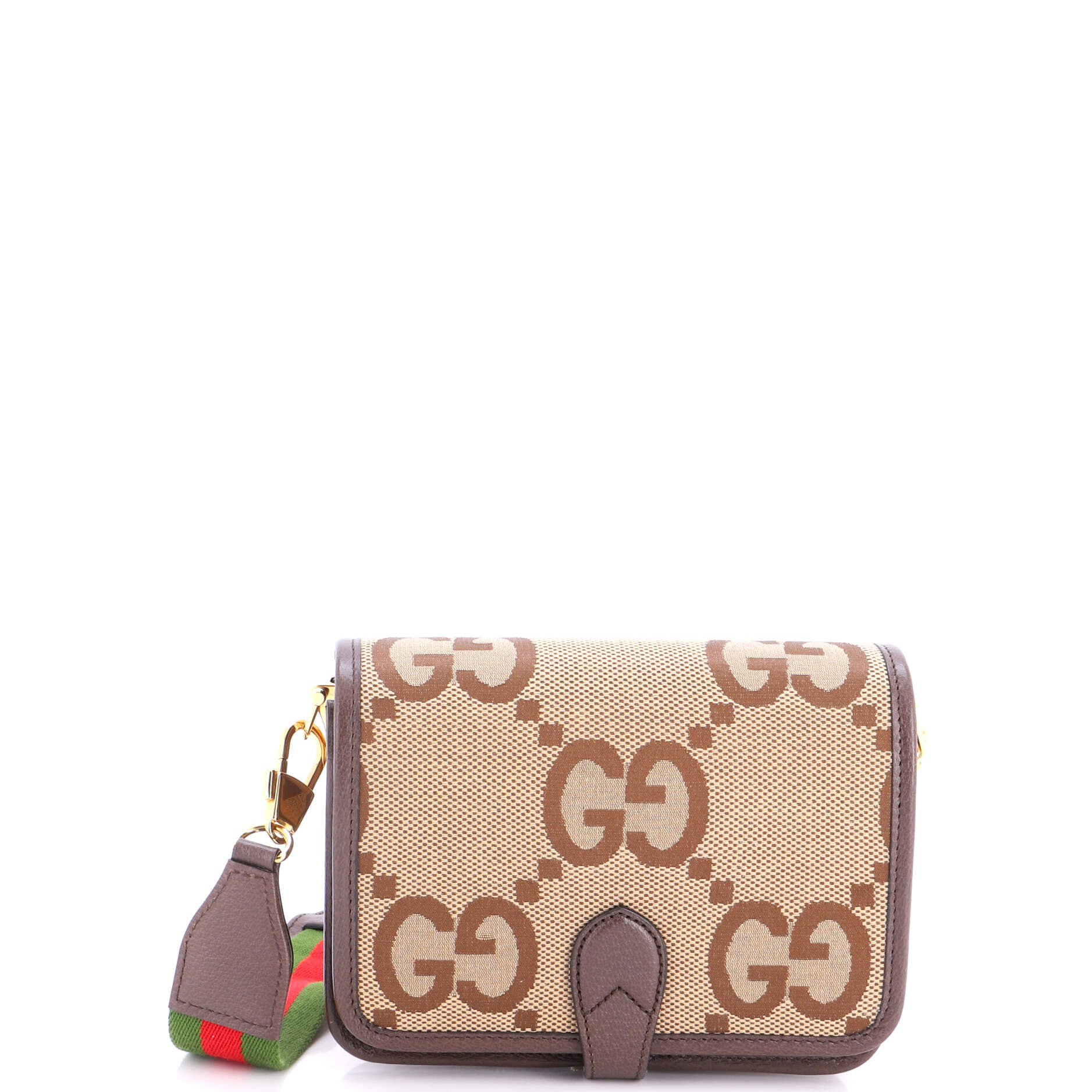 Buckle Messenger Bag Jumbo GG Canvas Small