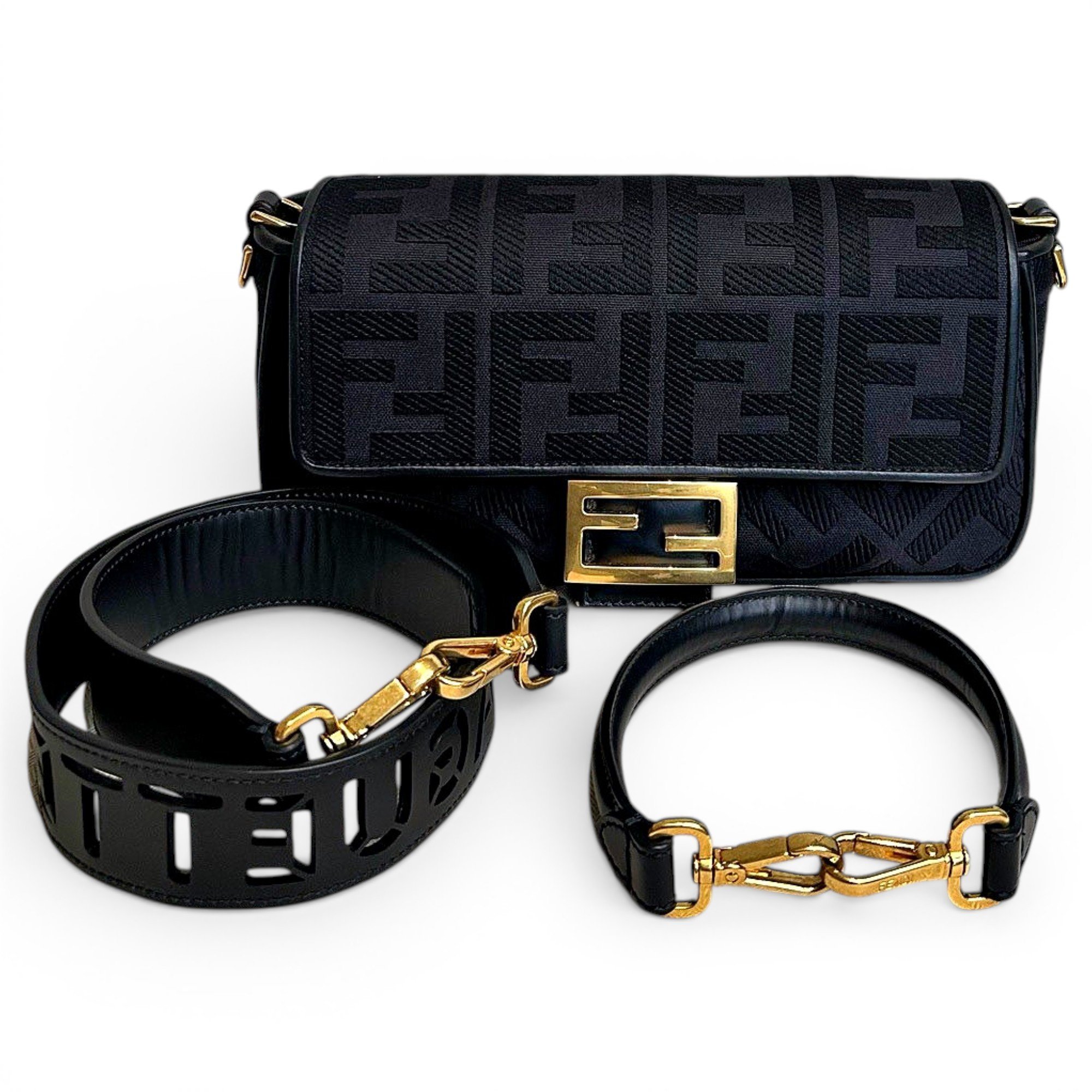 Baguette leather handbag