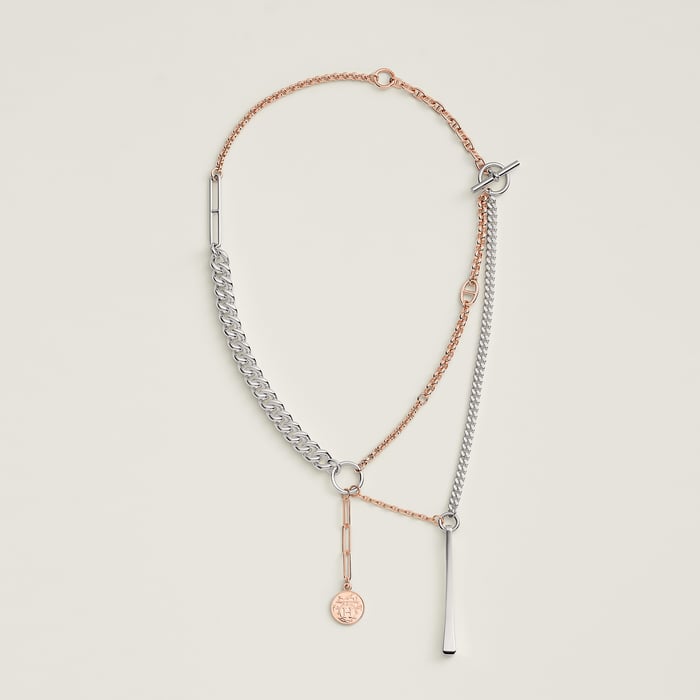 Sans Coloris Mix and H Necklace, Medium Model