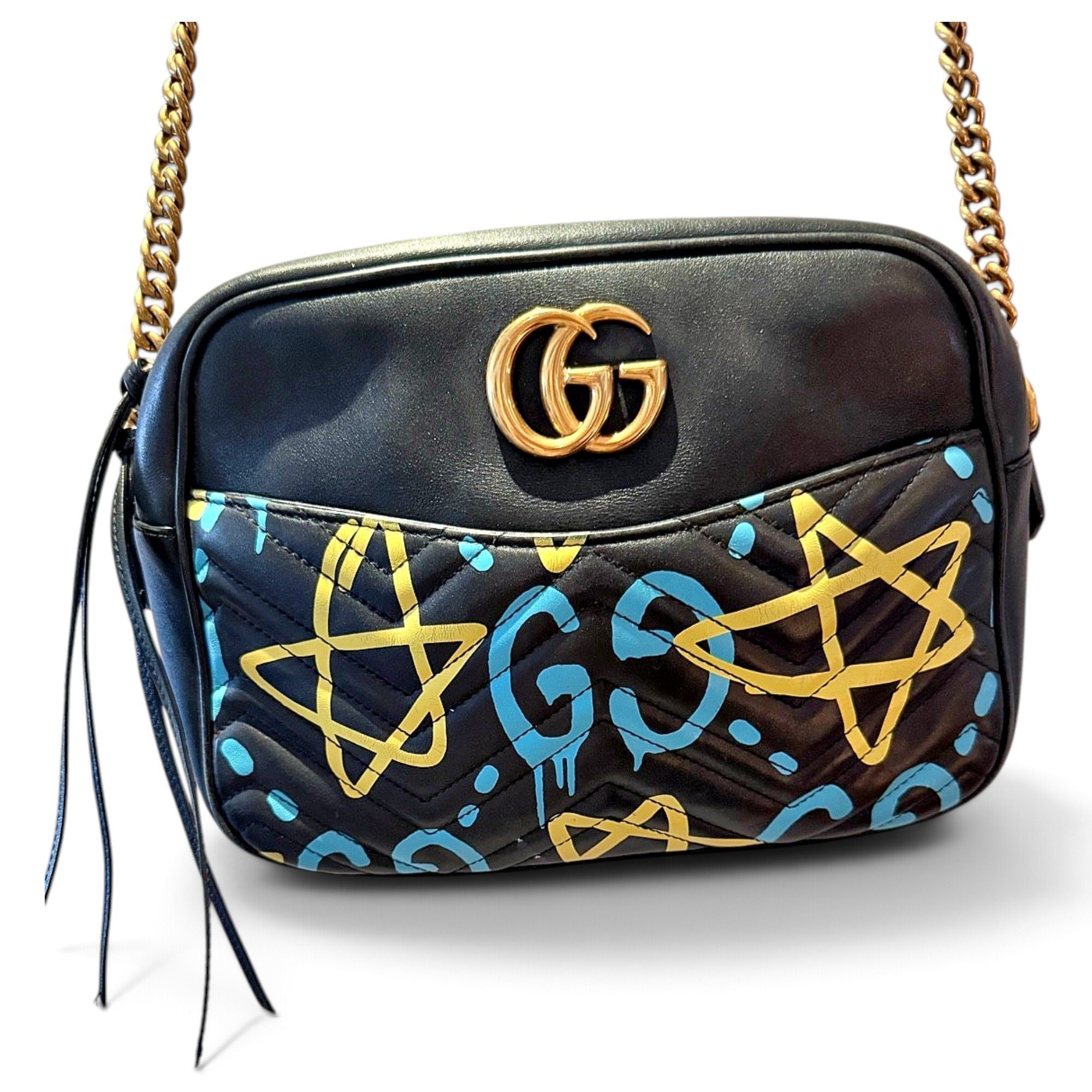 GG Marmont Chain Matelasse leather crossbody bag