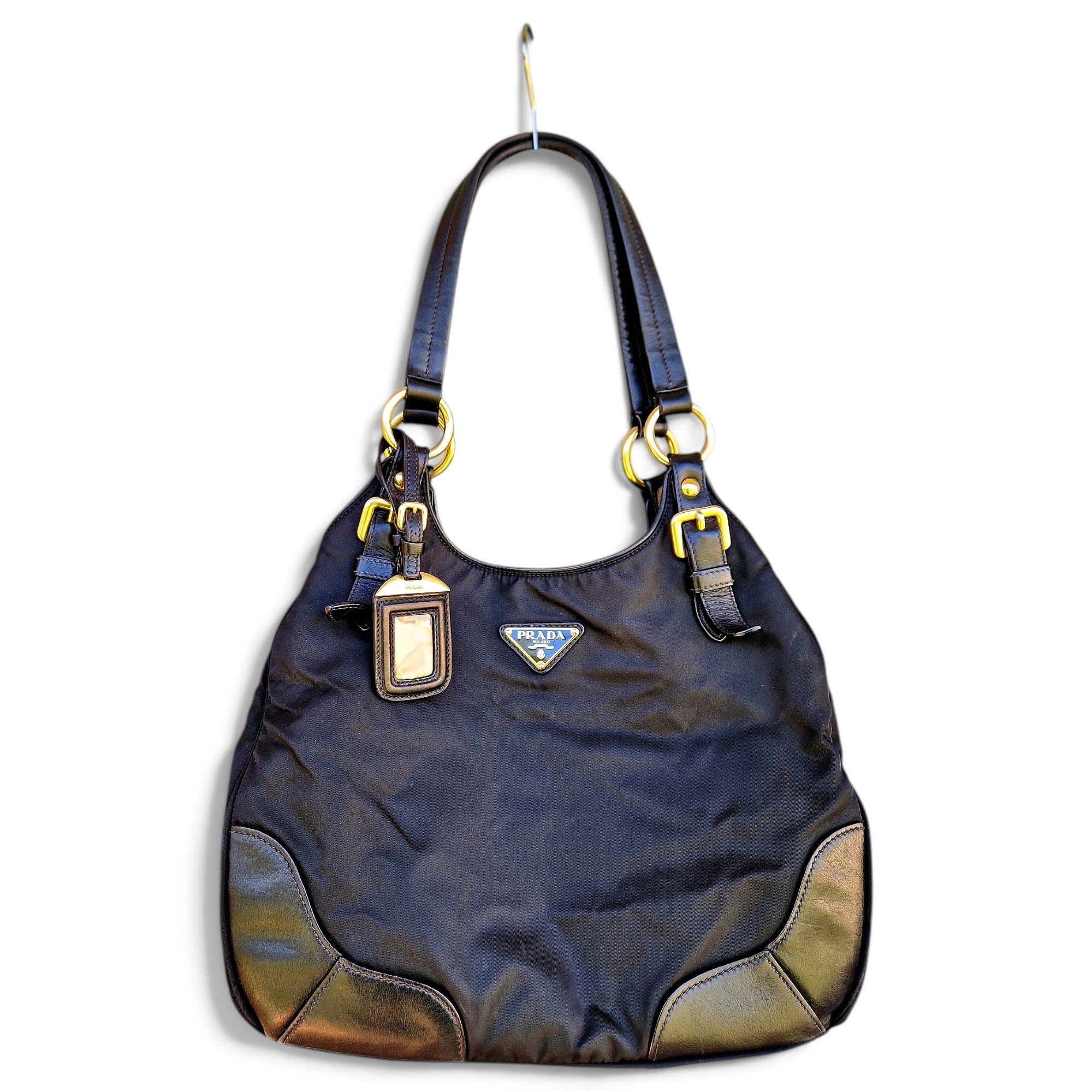 Moon leather handbag