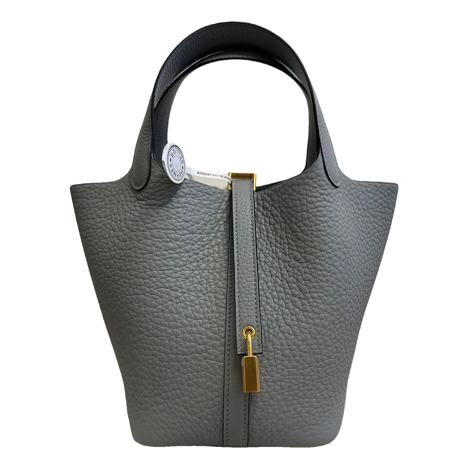 Picotin leather handbag