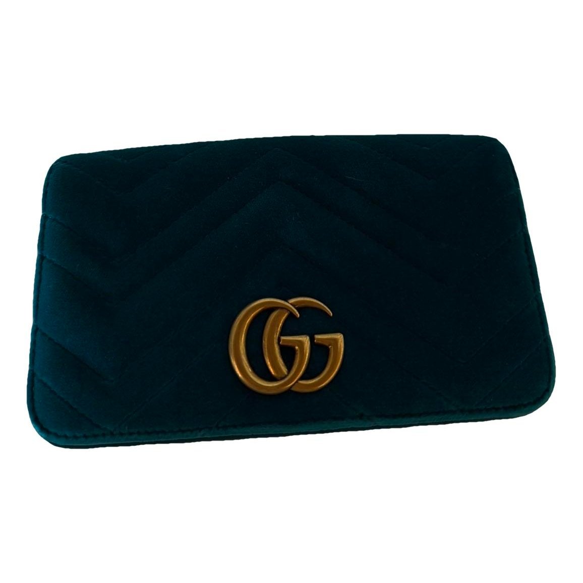 GG Marmont Chain Flap velvet crossbody bag