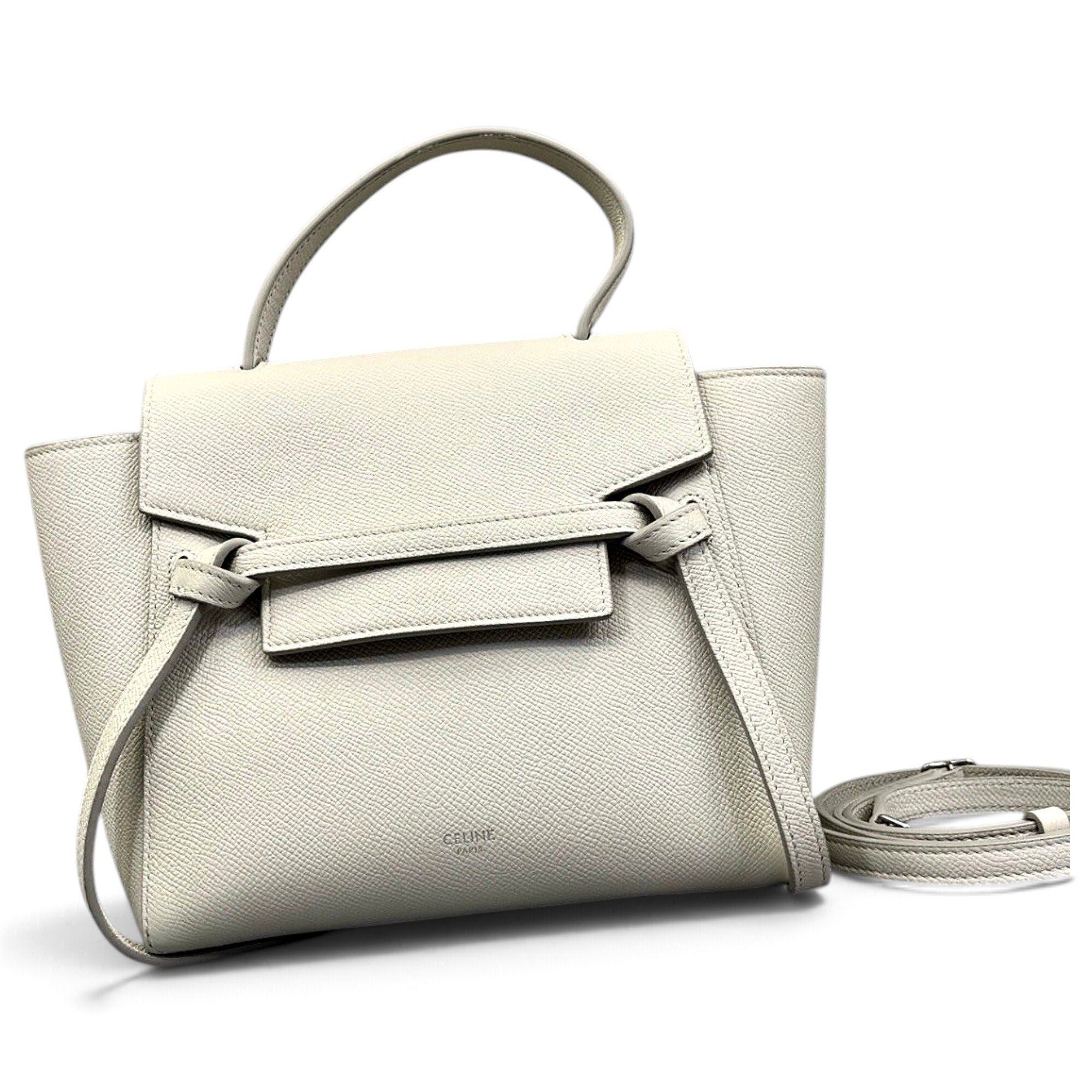 Belt leather handbag