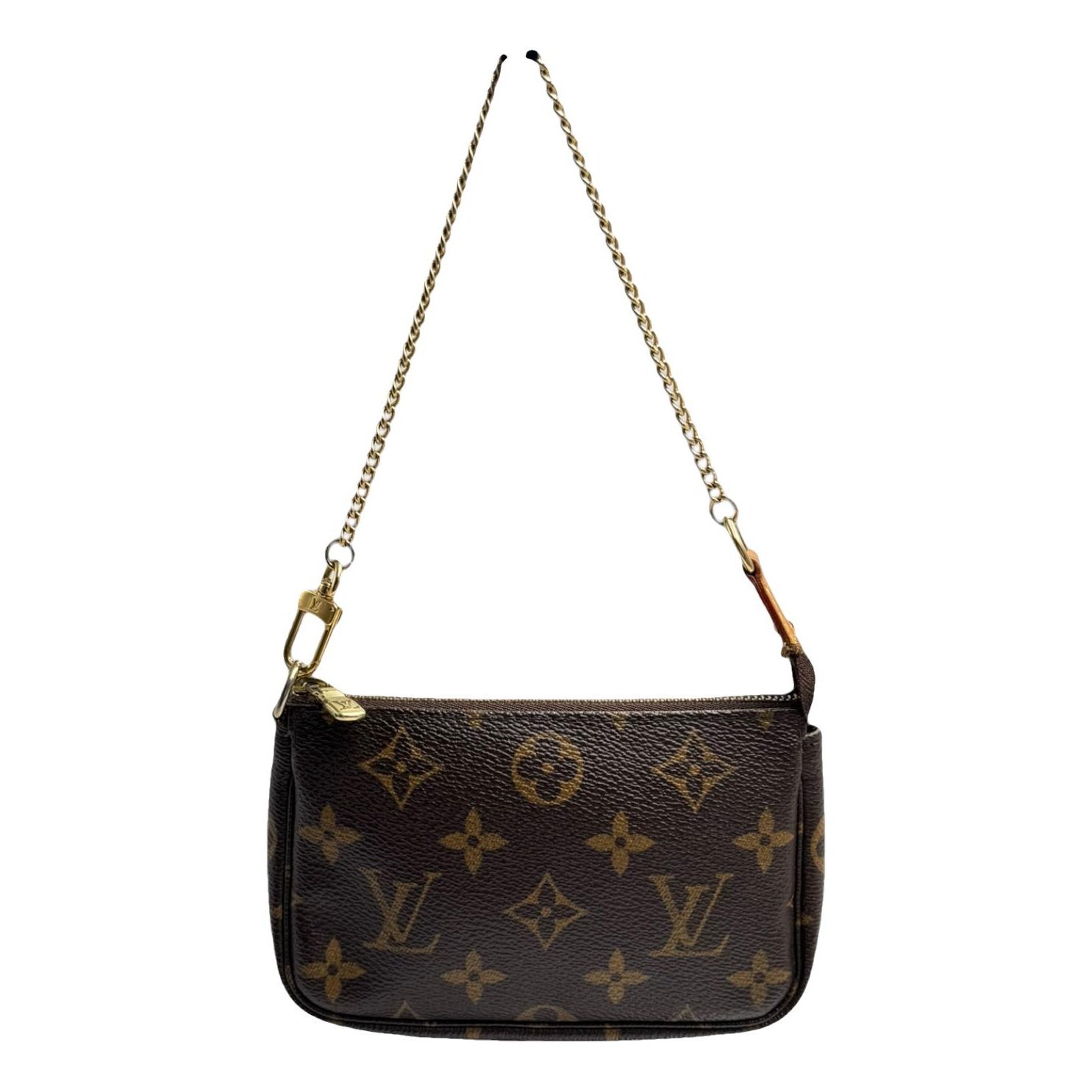 Leather clutch bag