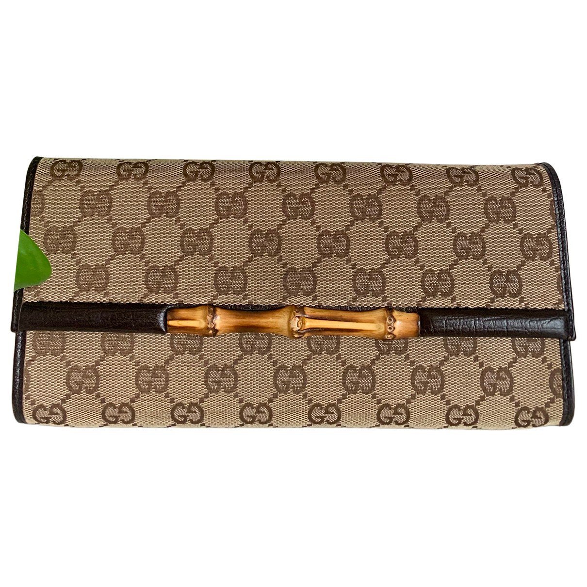 Leather clutch bag