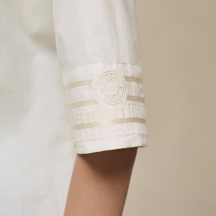 Blanc Cassé Embroidered Beach Tunic
