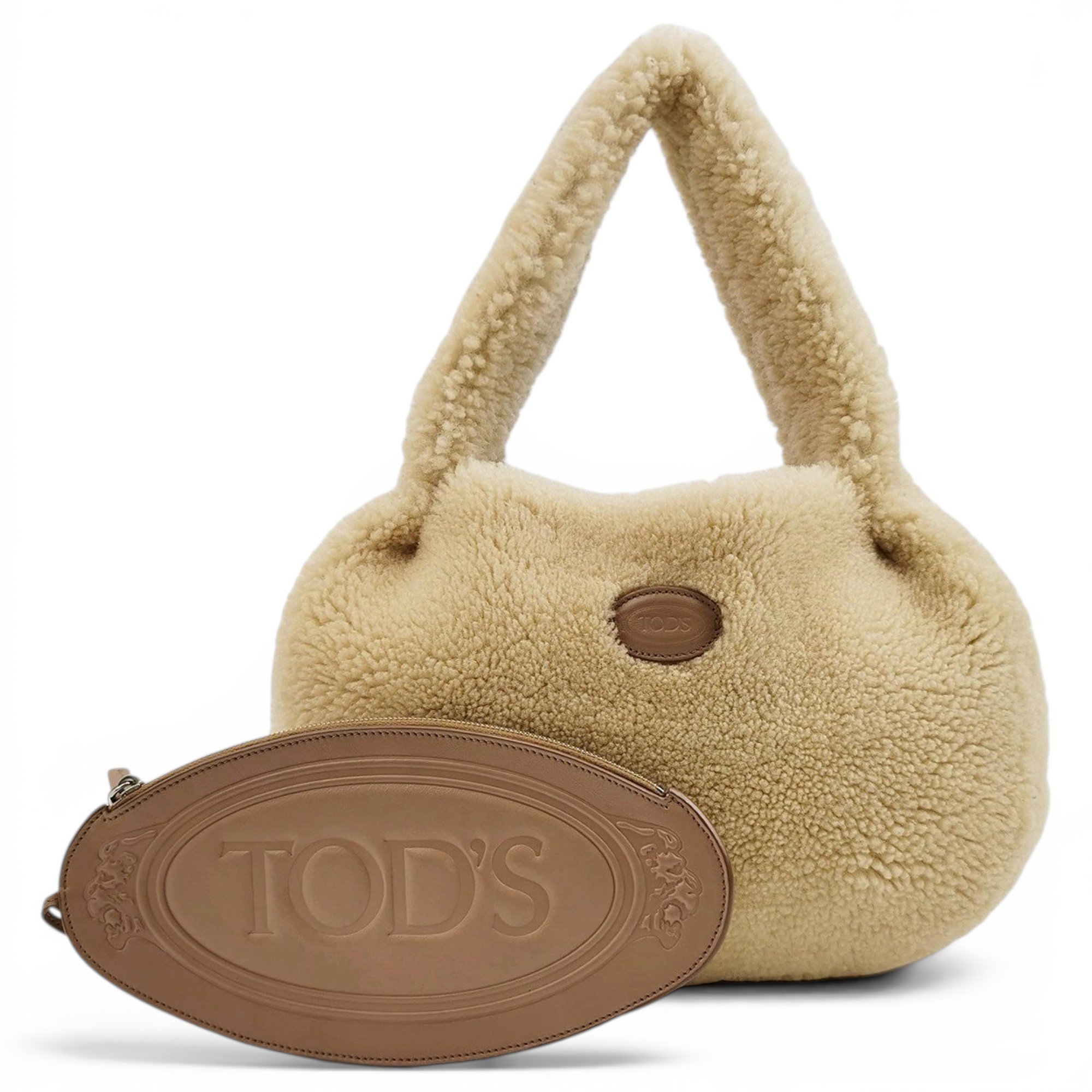 Faux fur handbag