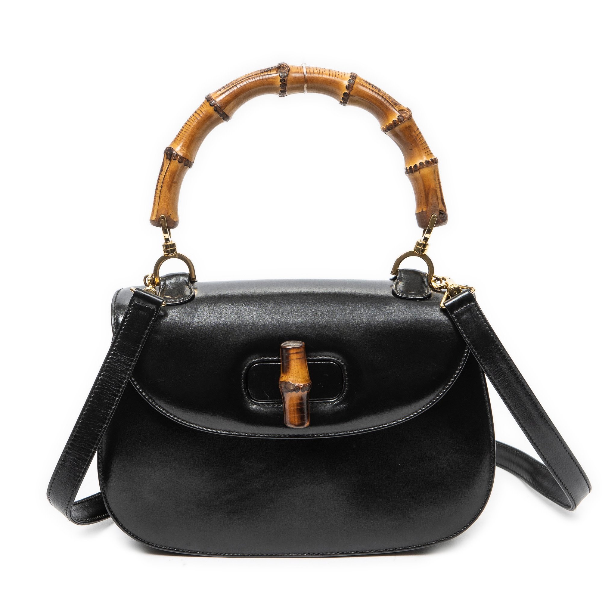Bamboo leather handbag