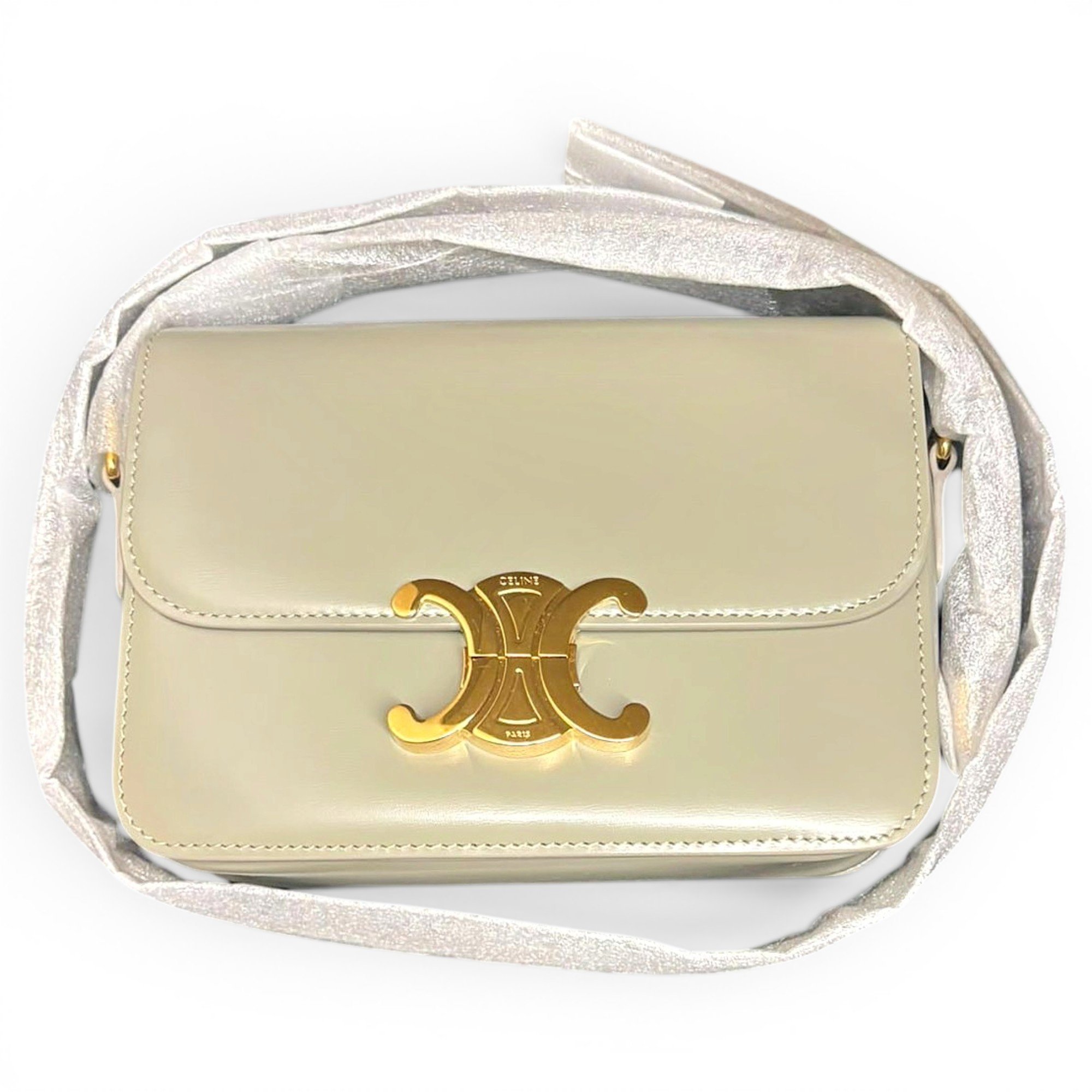 Triomphe leather handbag