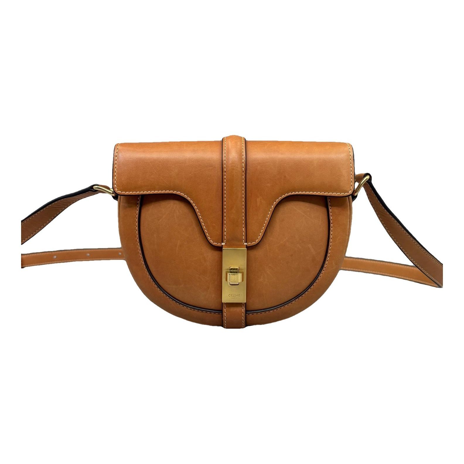 SAC 16 BESACE leather handbag