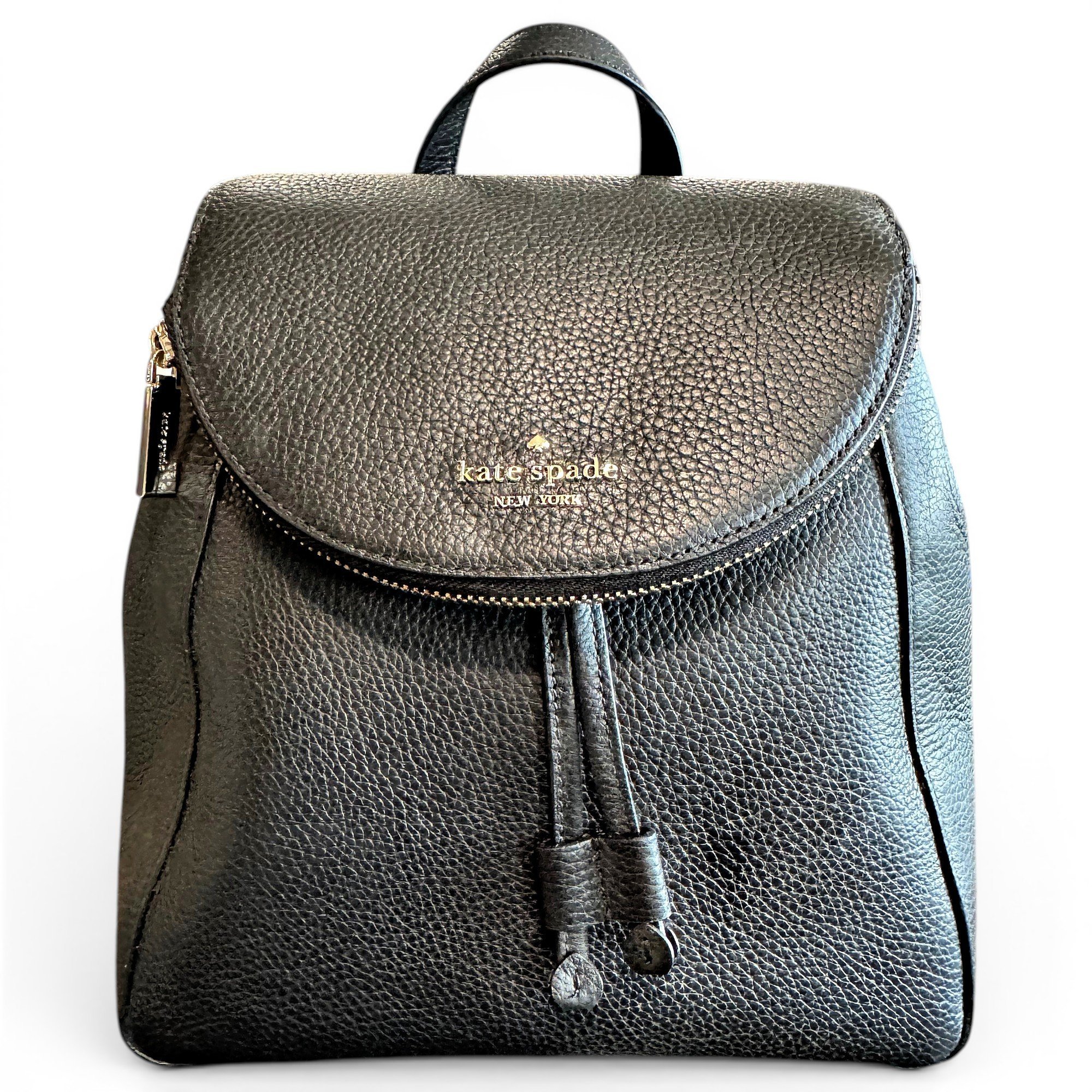 Leather backpack