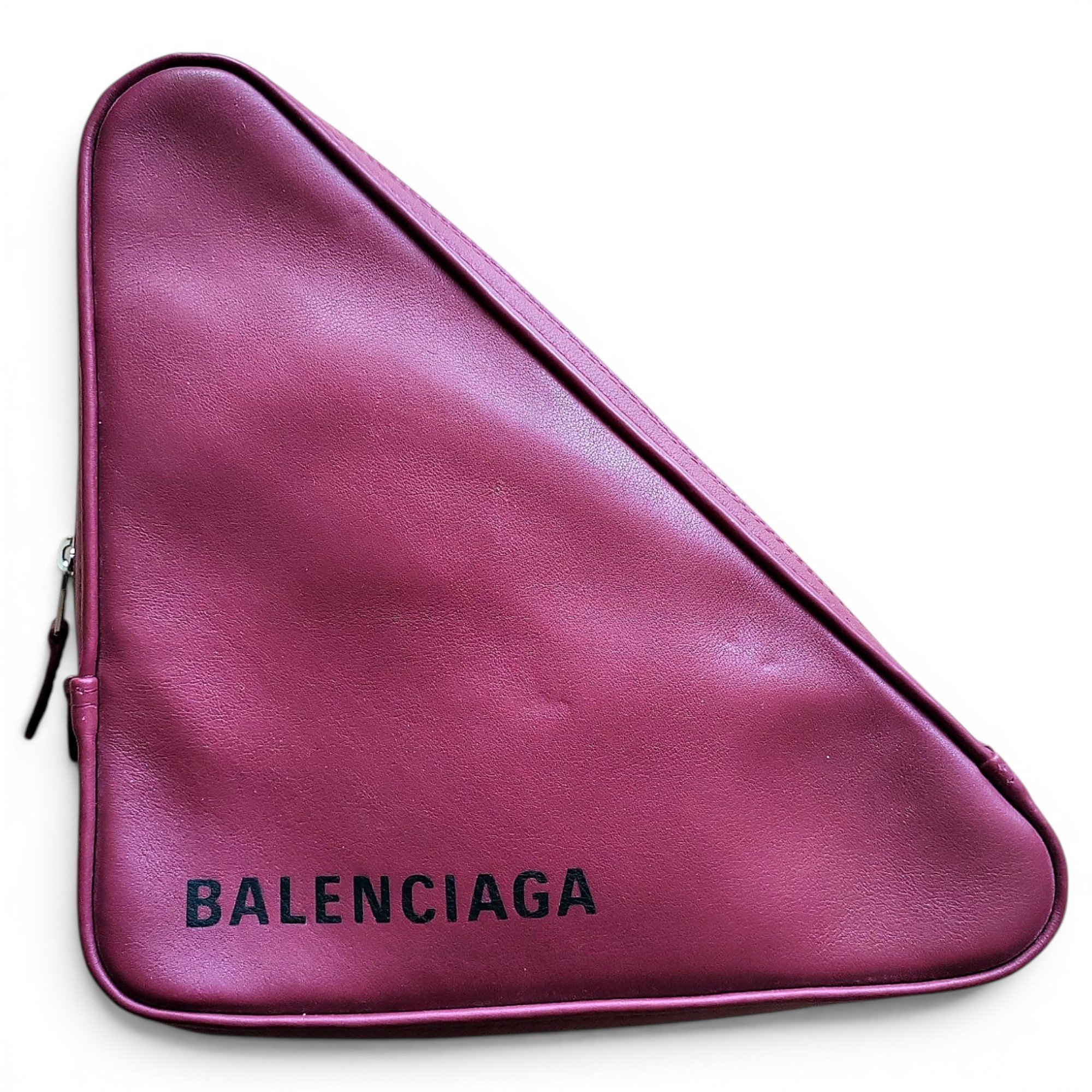 Leather clutch bag