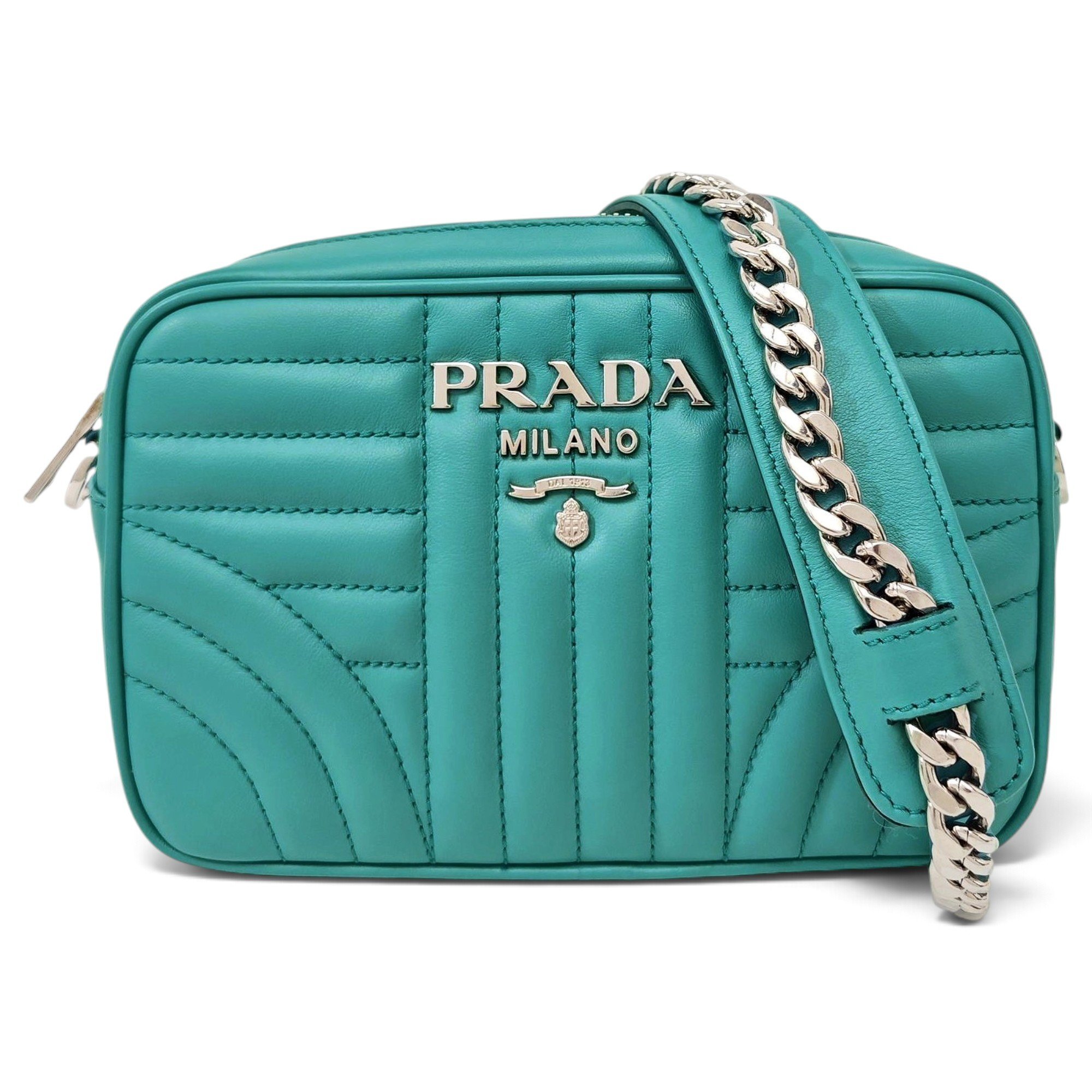 Diagramme leather crossbody bag