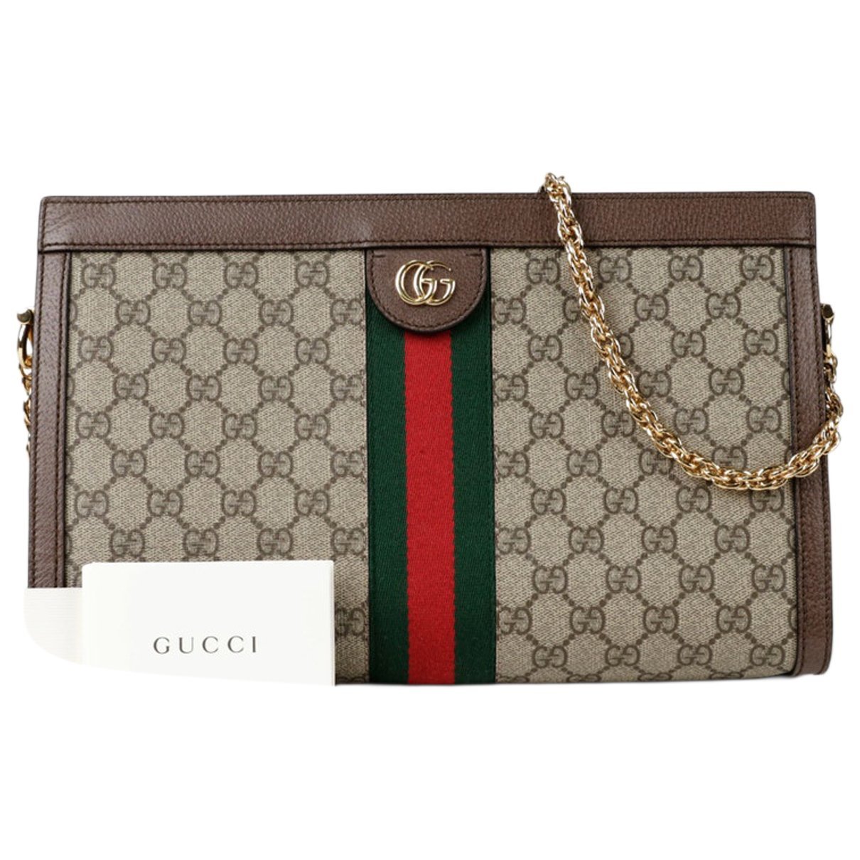 Leather clutch bag