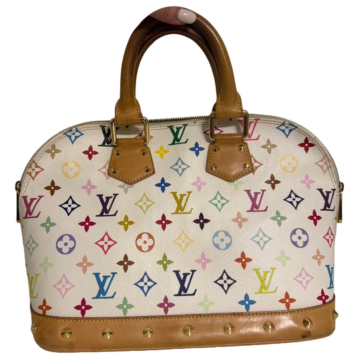 Alma leather handbag