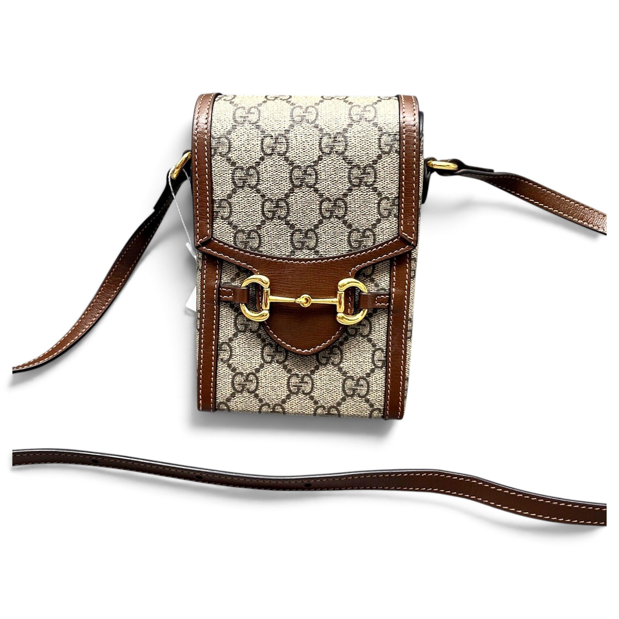 Horsebit 1955 Vertical cloth handbag