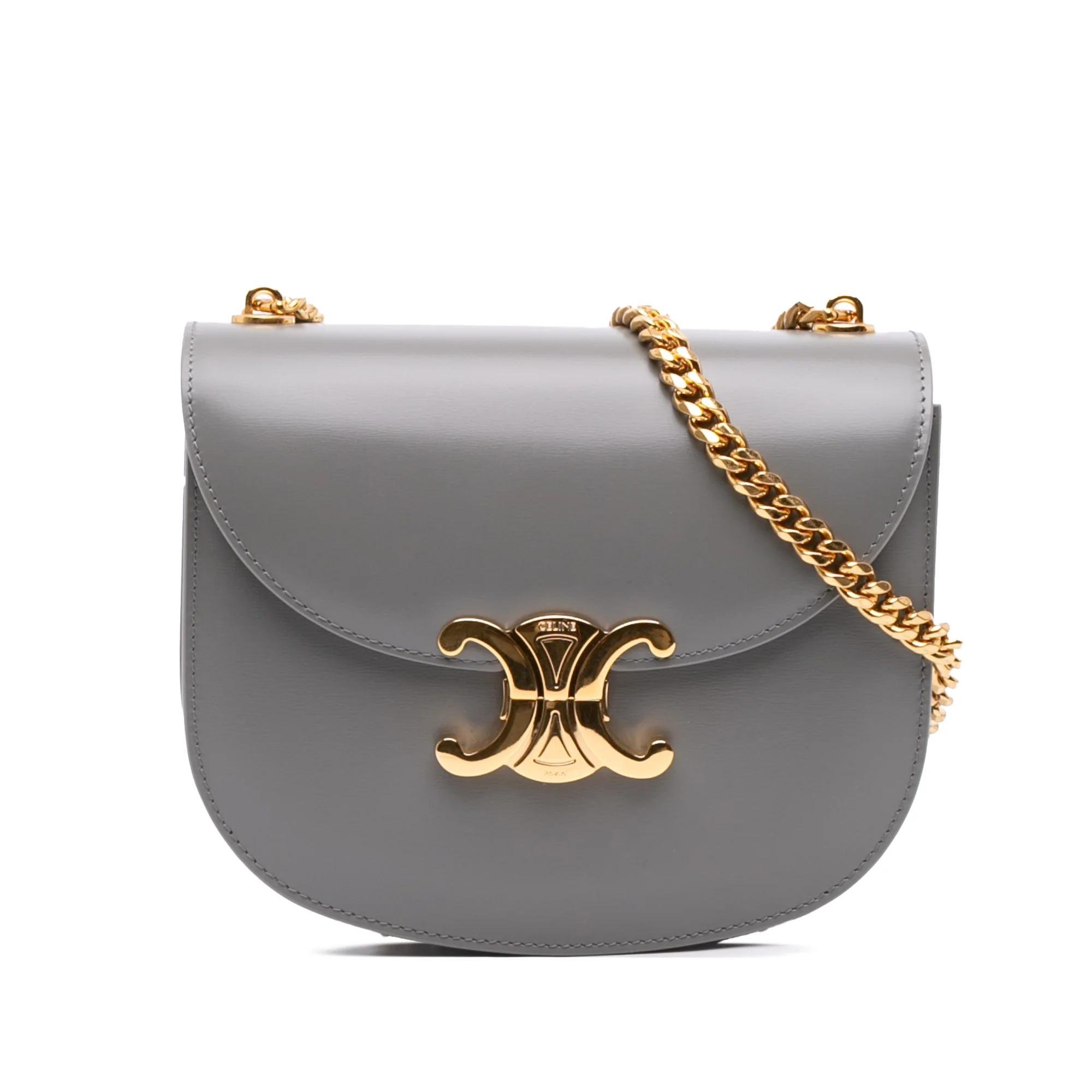 Triomphe pony-style calfskin handbag