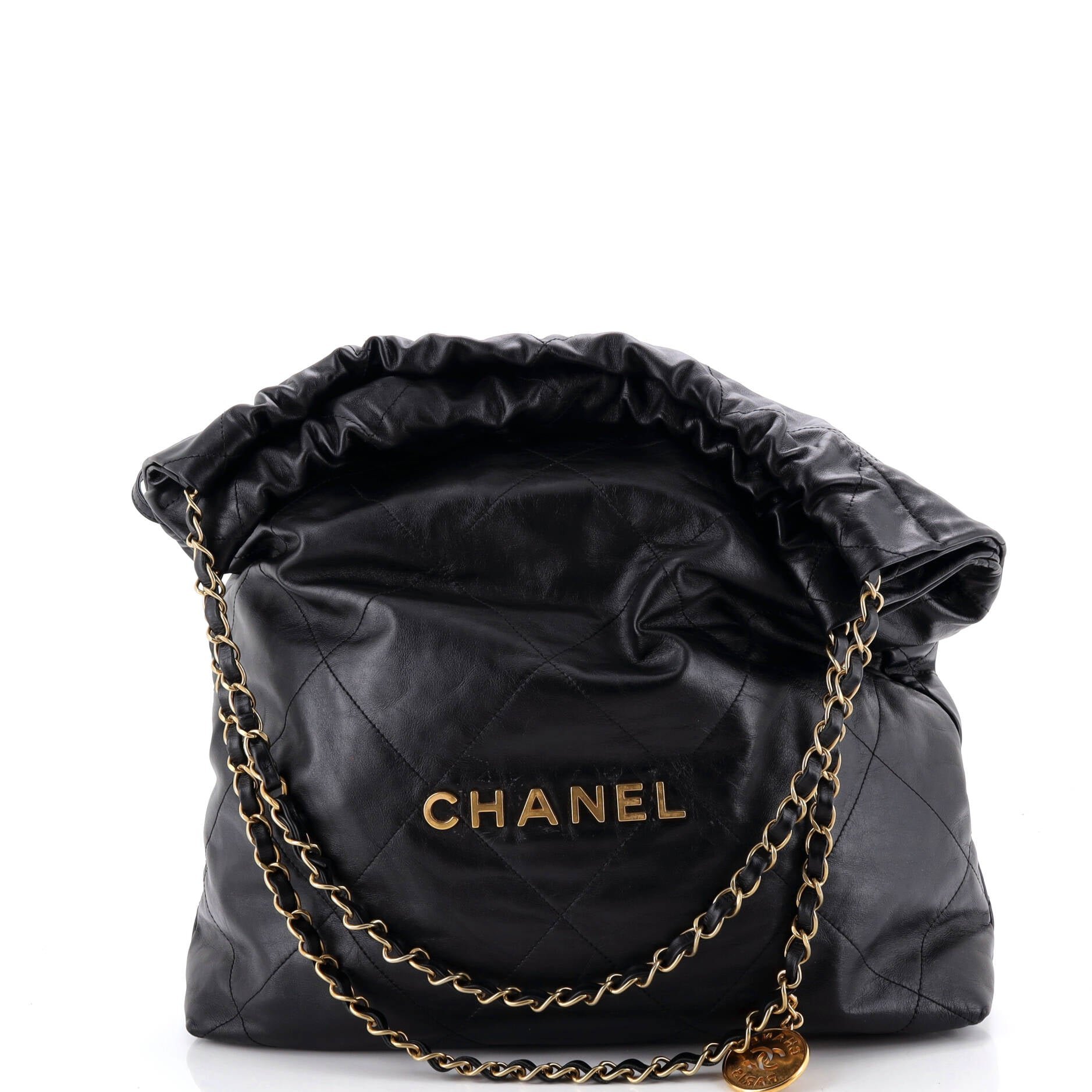 22 Chain Hobo Quilted Calfskin Large