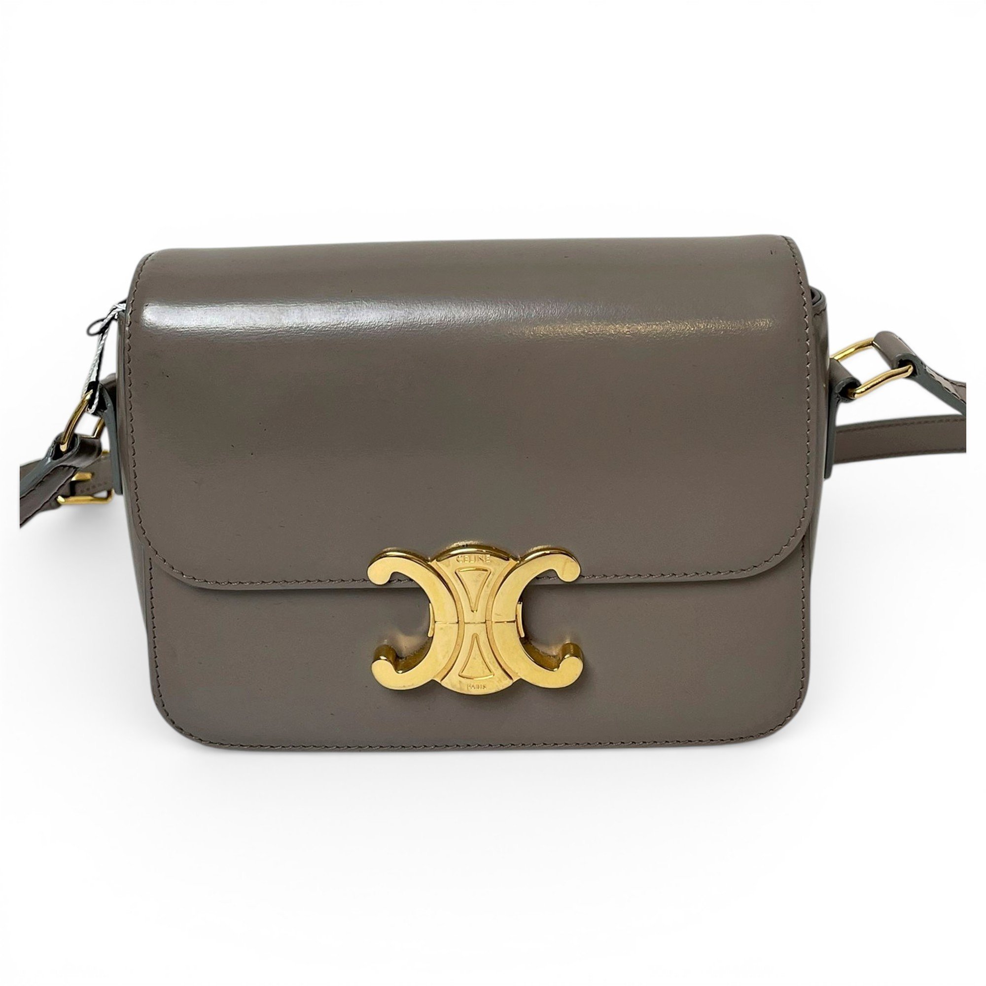 Triomphe leather handbag