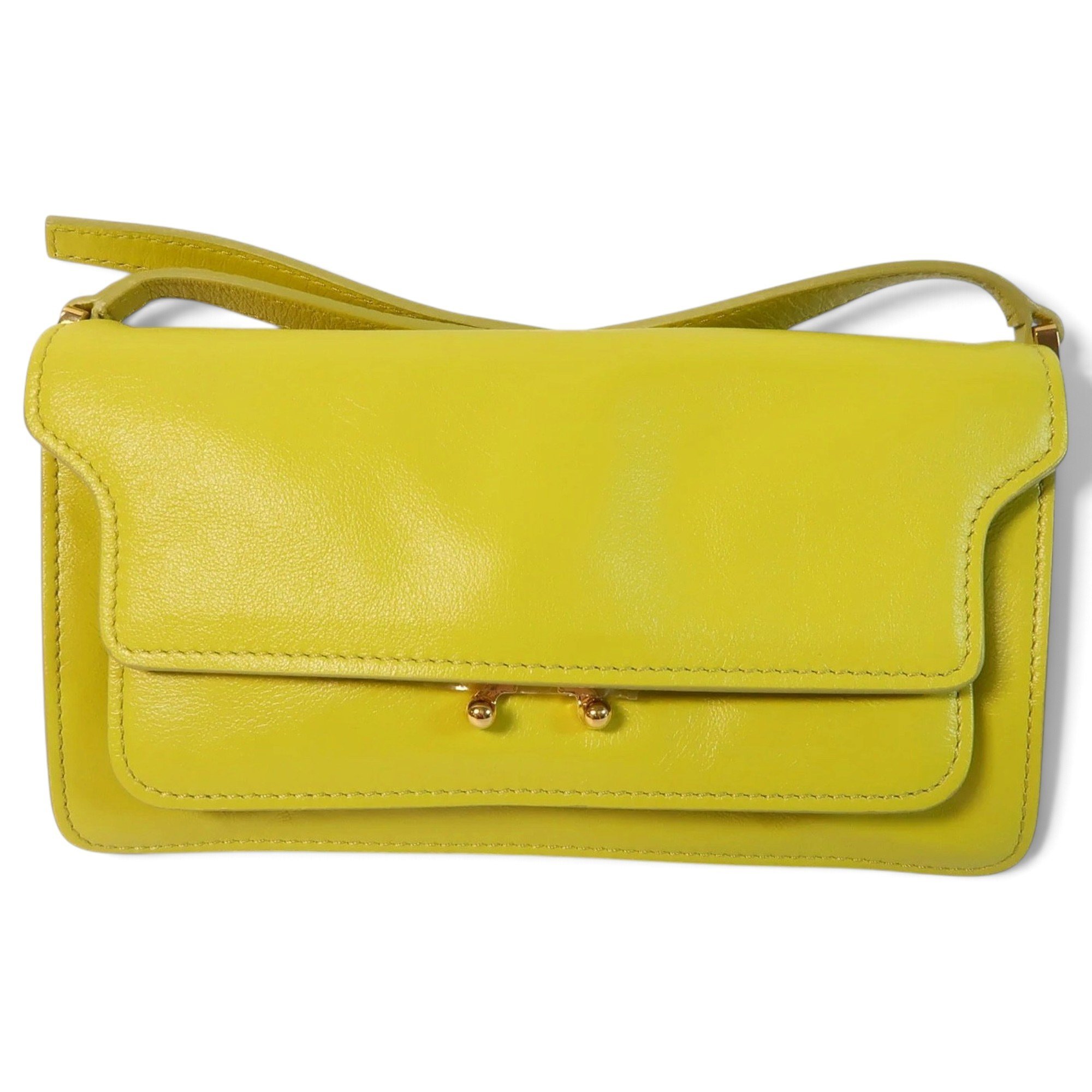 Trunk leather handbag