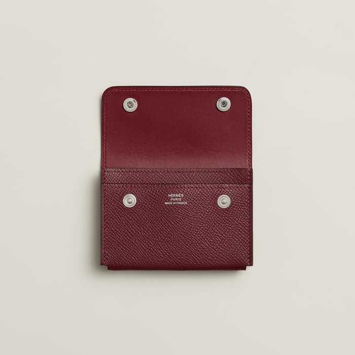 Rouge H Hermèsnap Card Holder