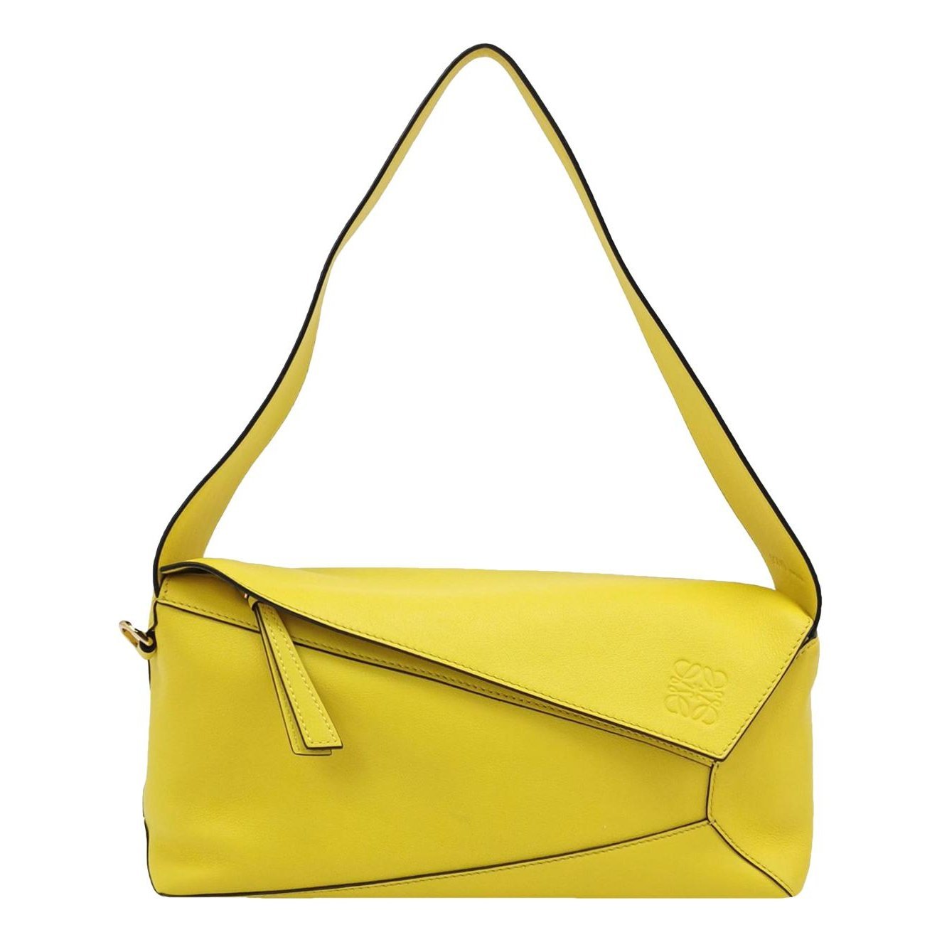 Puzzle leather handbag