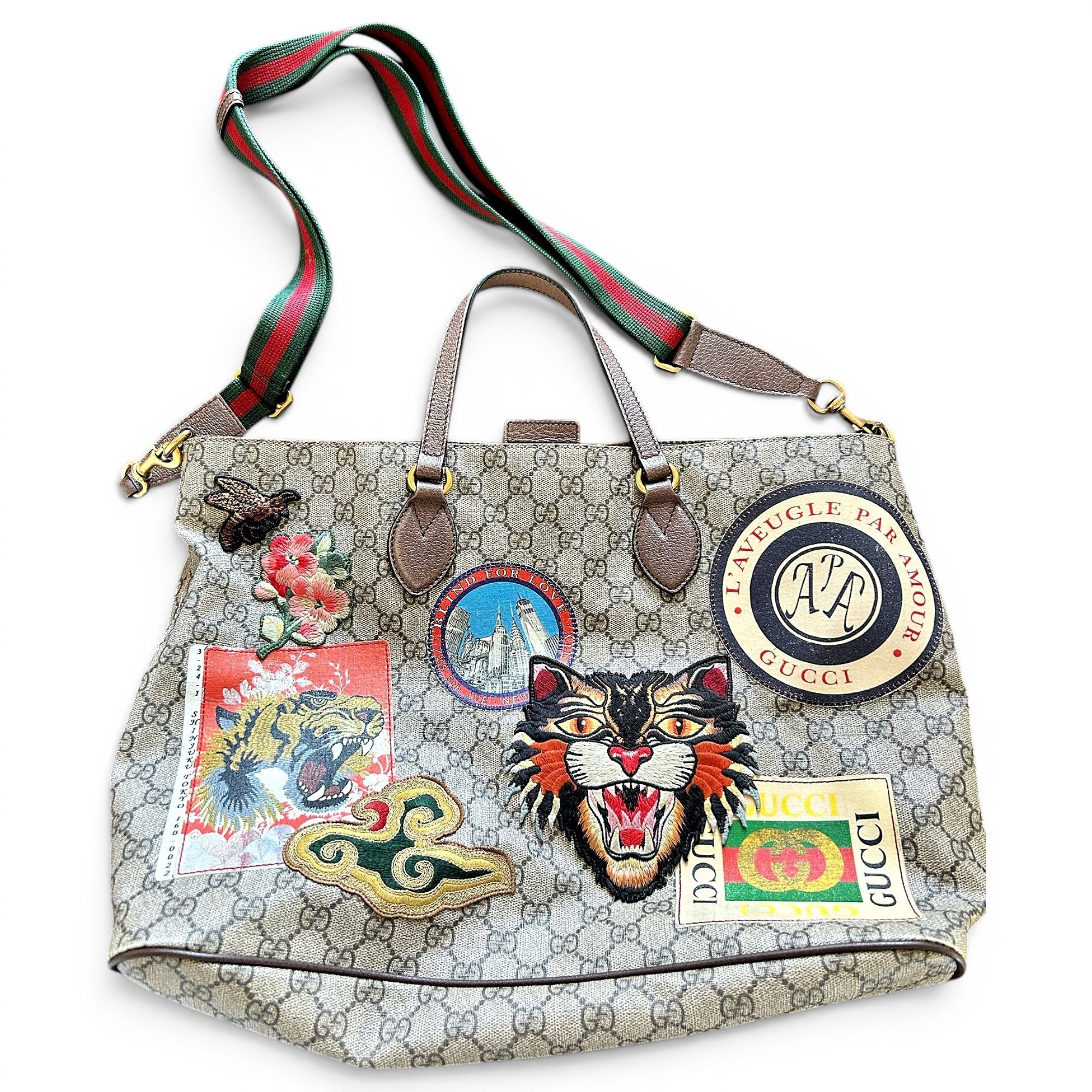 Leather tote