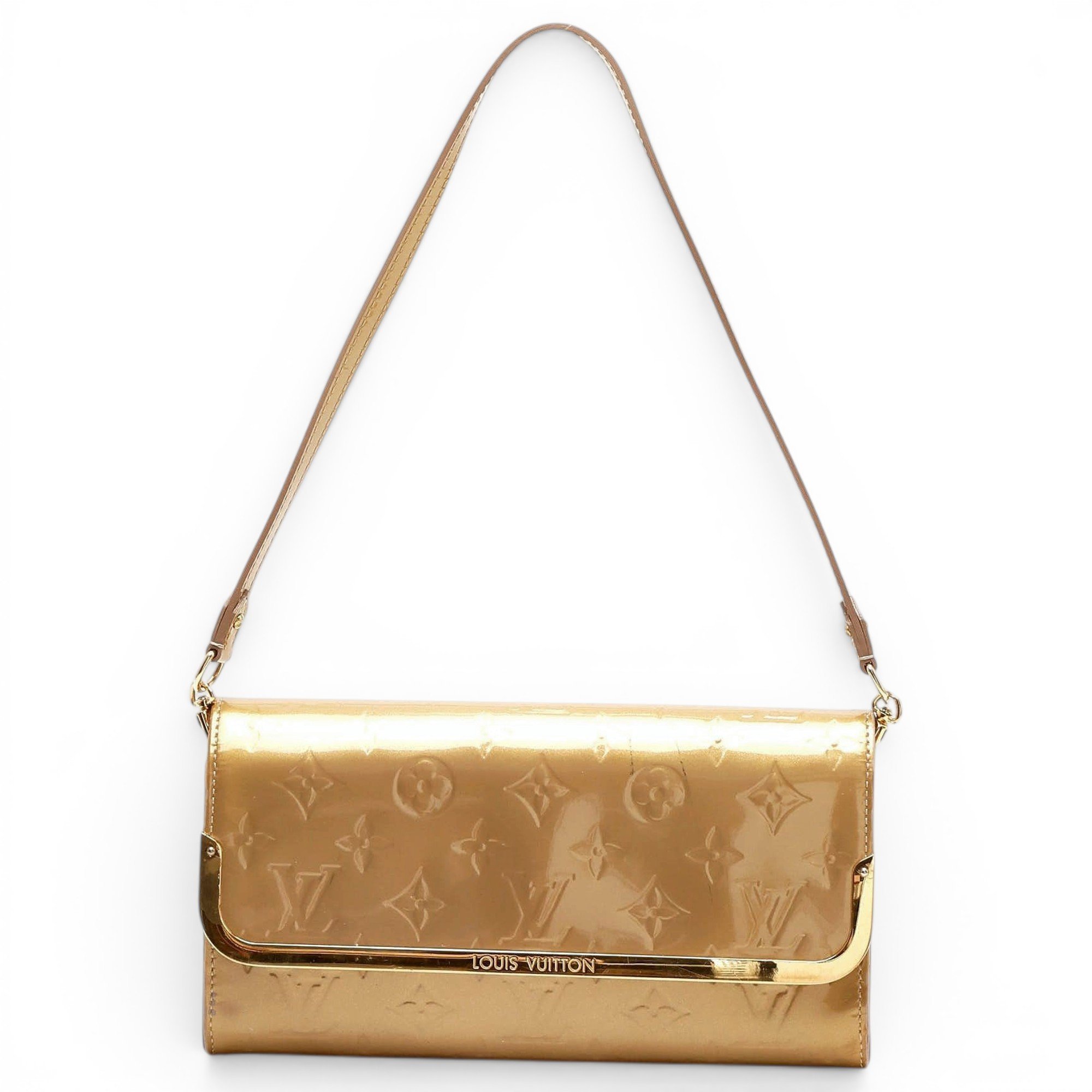 Patent leather handbag