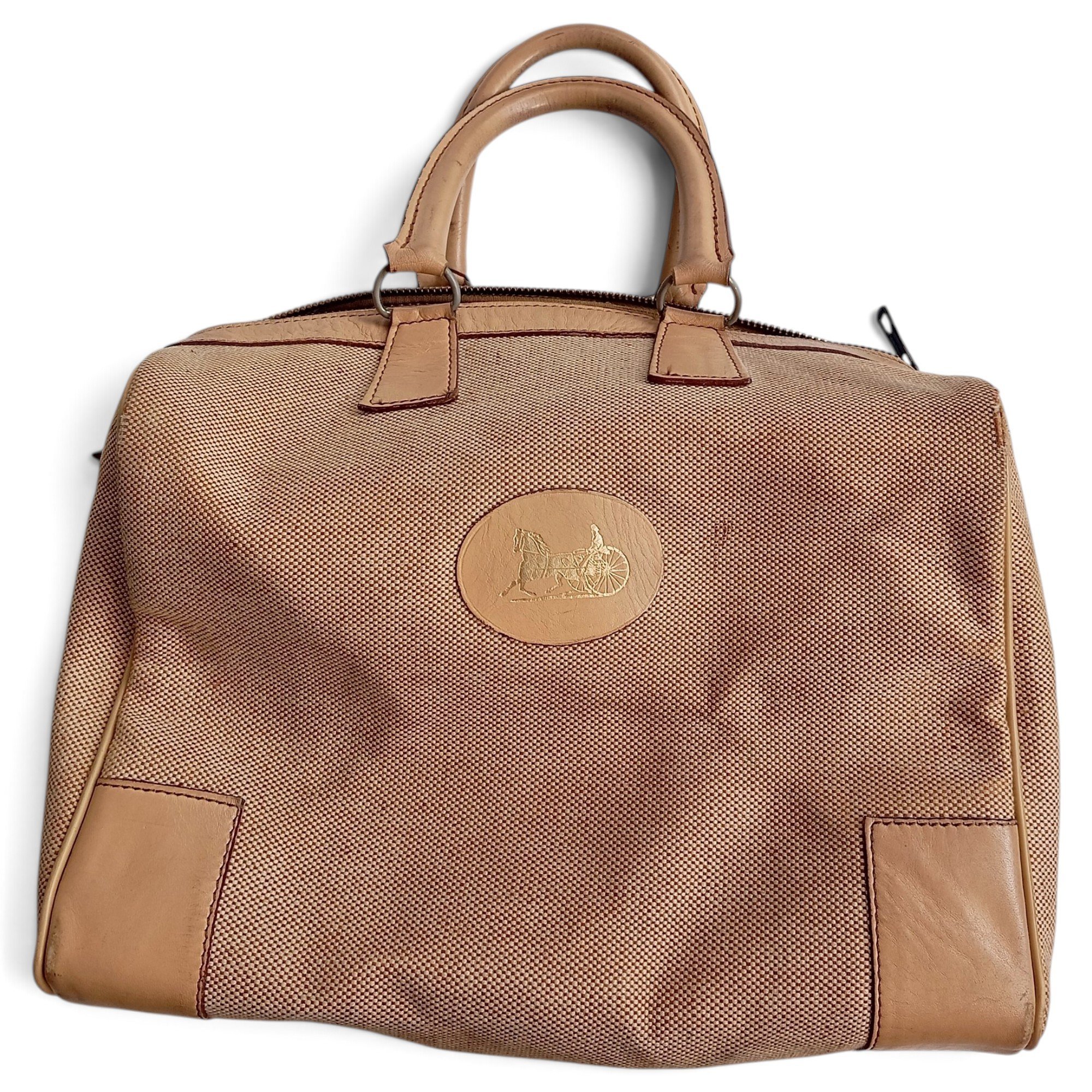 Leather bowling bag