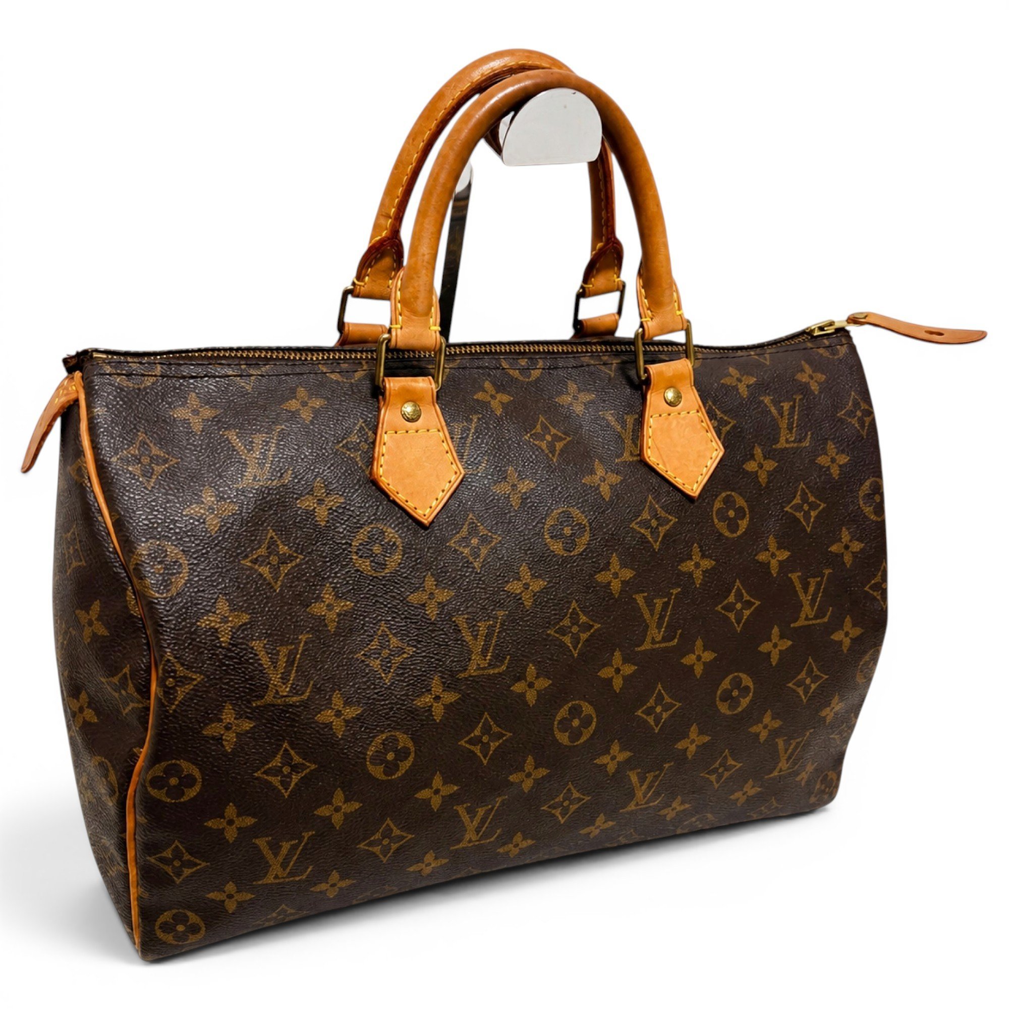 Speedy leather handbag