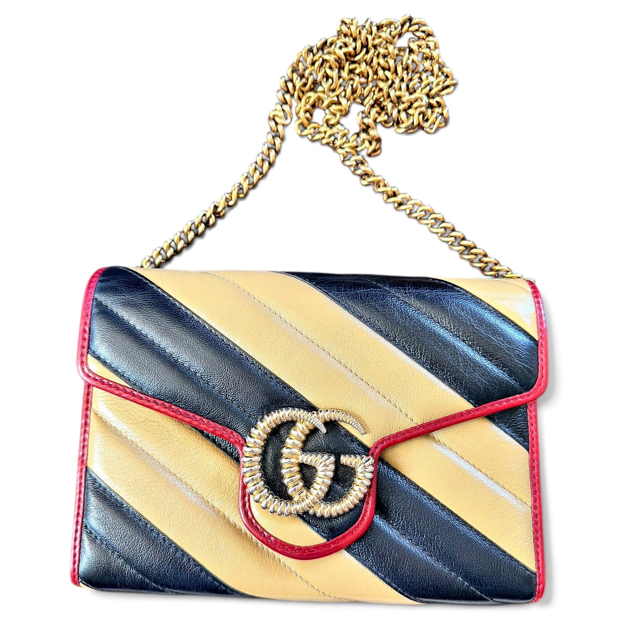 GG Marmont Chain leather crossbody bag