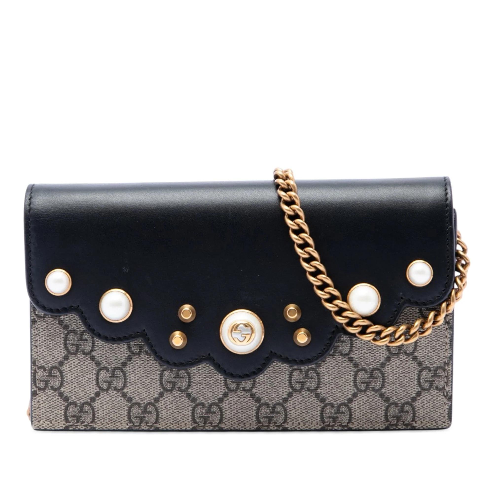 Peony leather crossbody bag