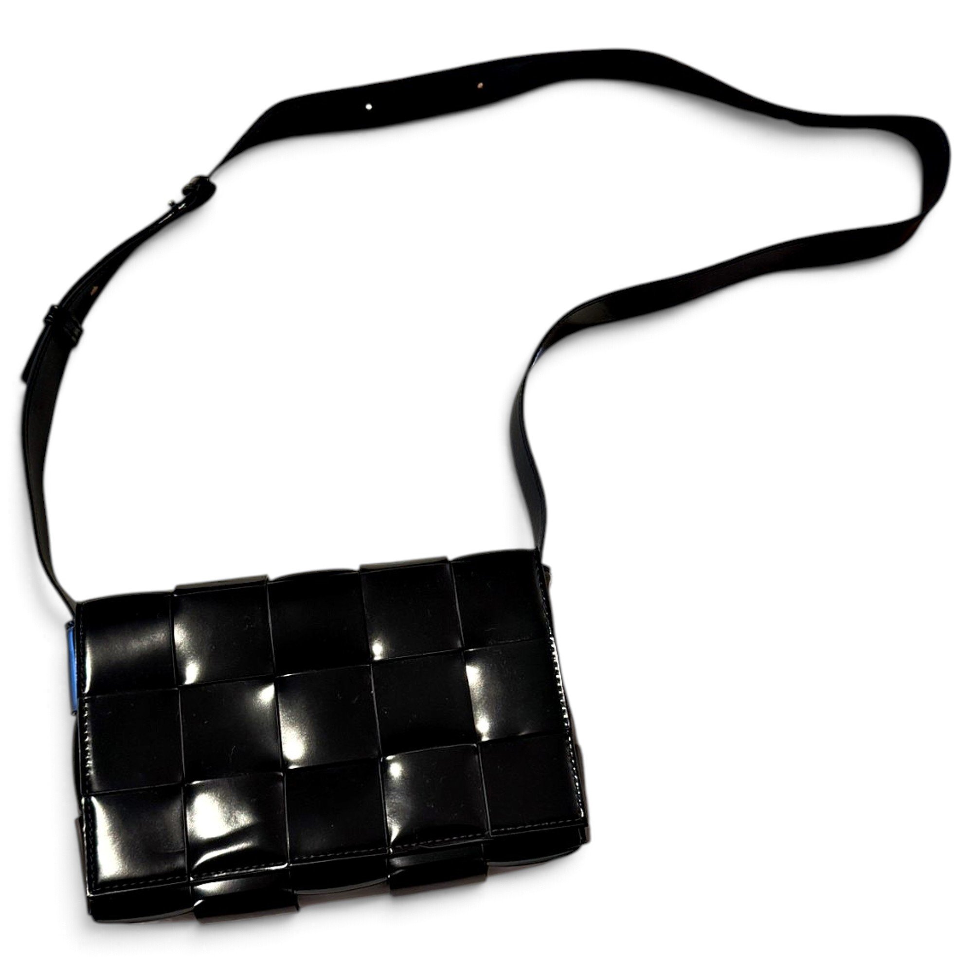 Cassette leather crossbody bag