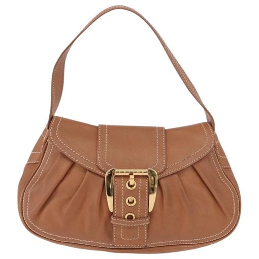 Biker leather handbag