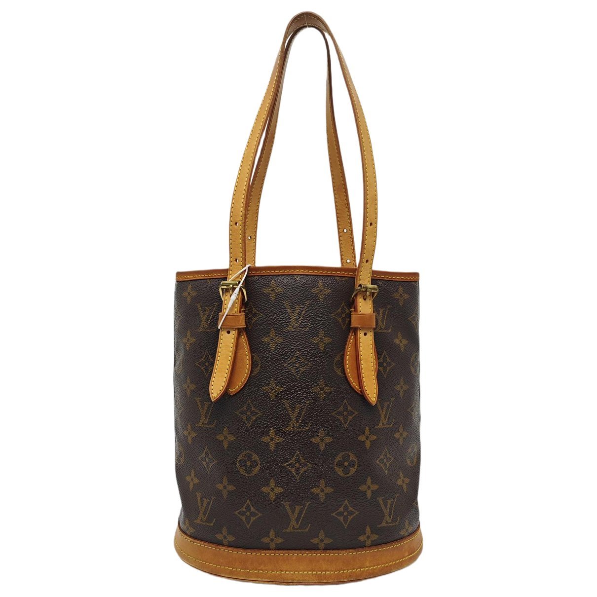 Bucket leather handbag