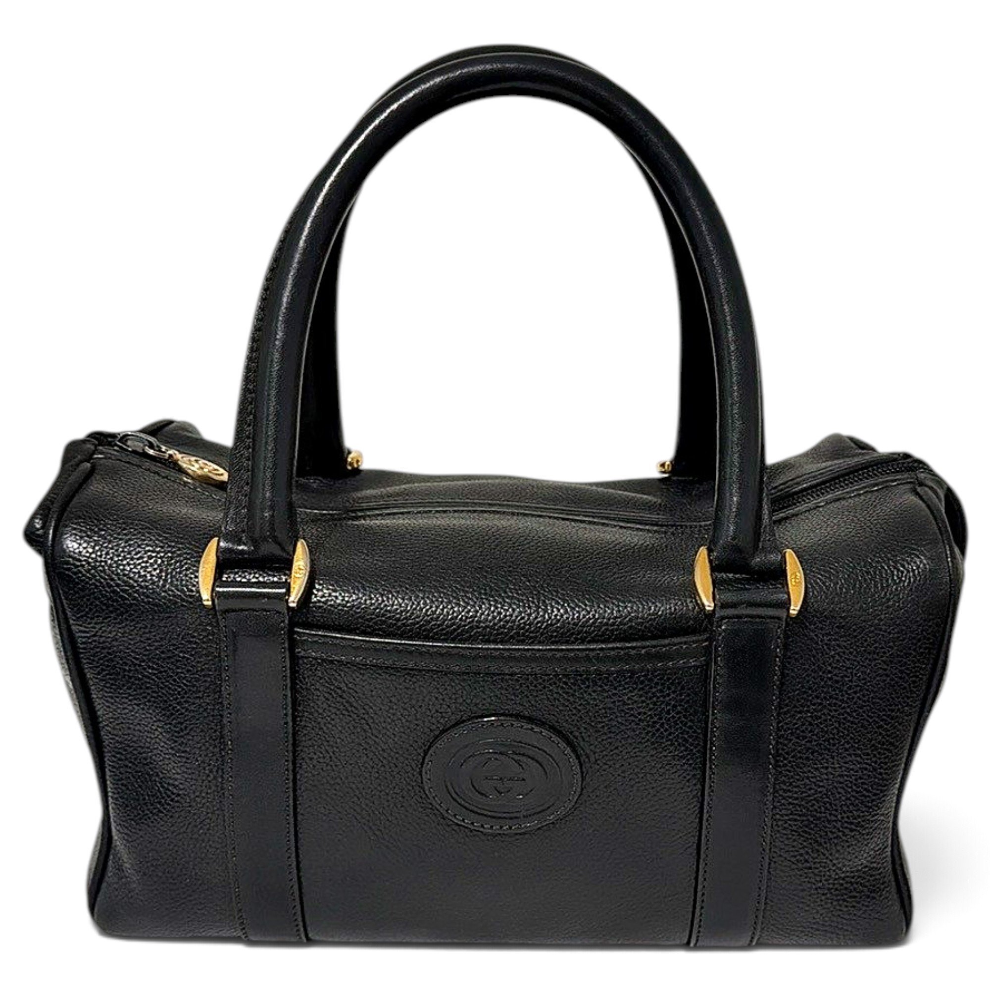 Leather bowling bag