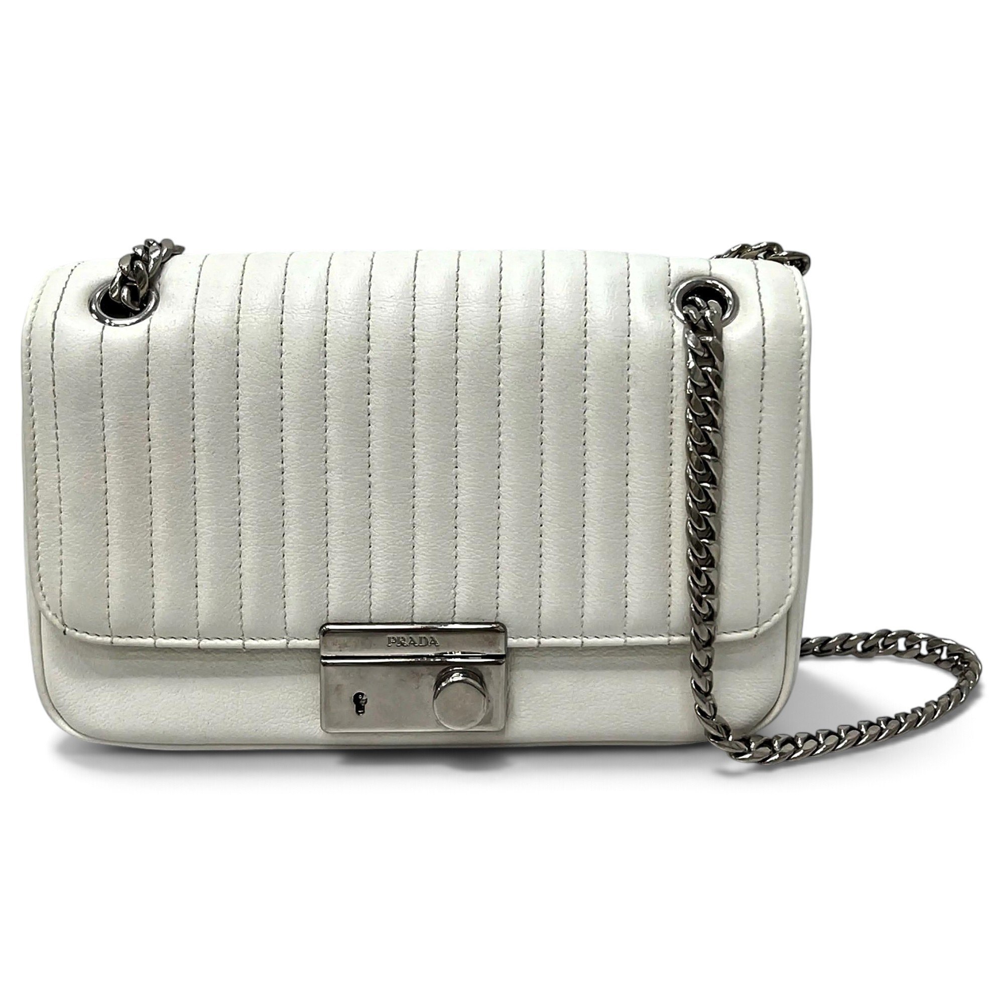 Diagramme leather crossbody bag