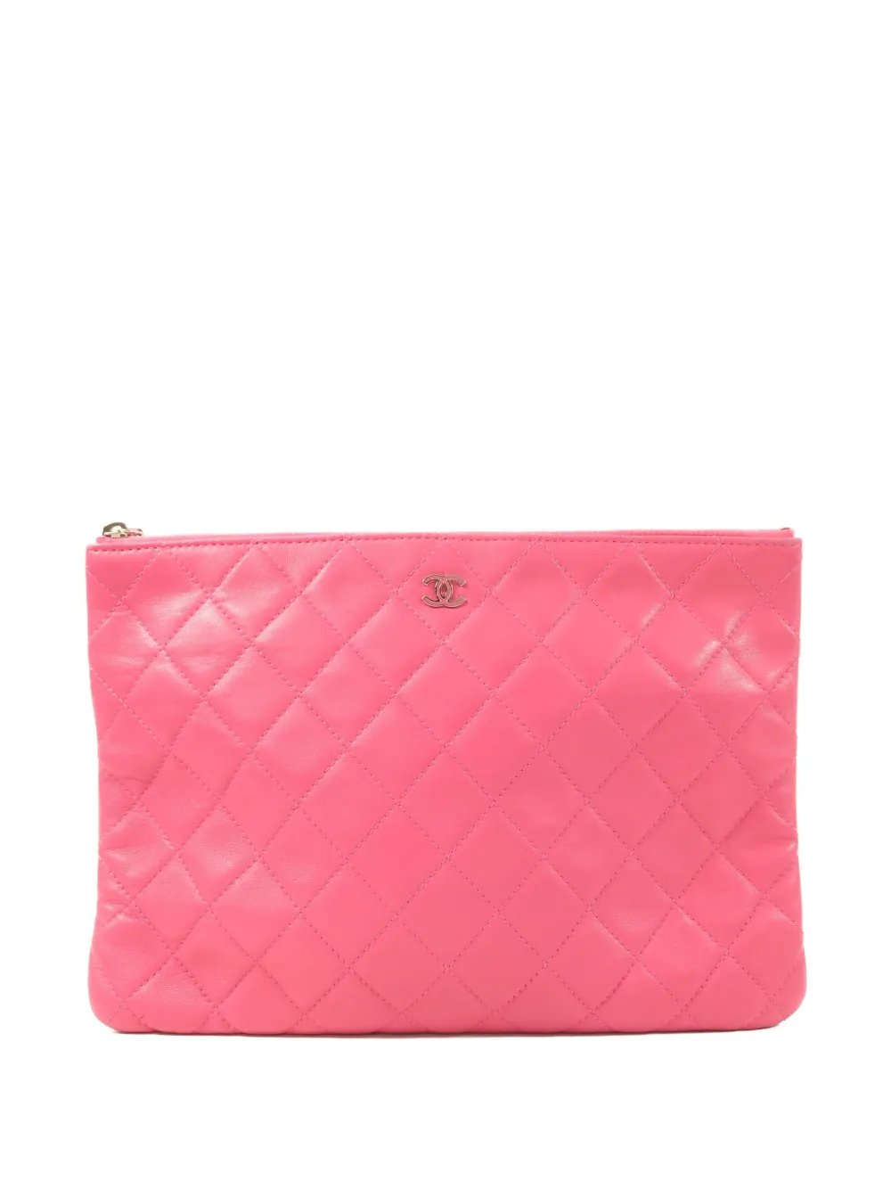 CC quilted clutch bag