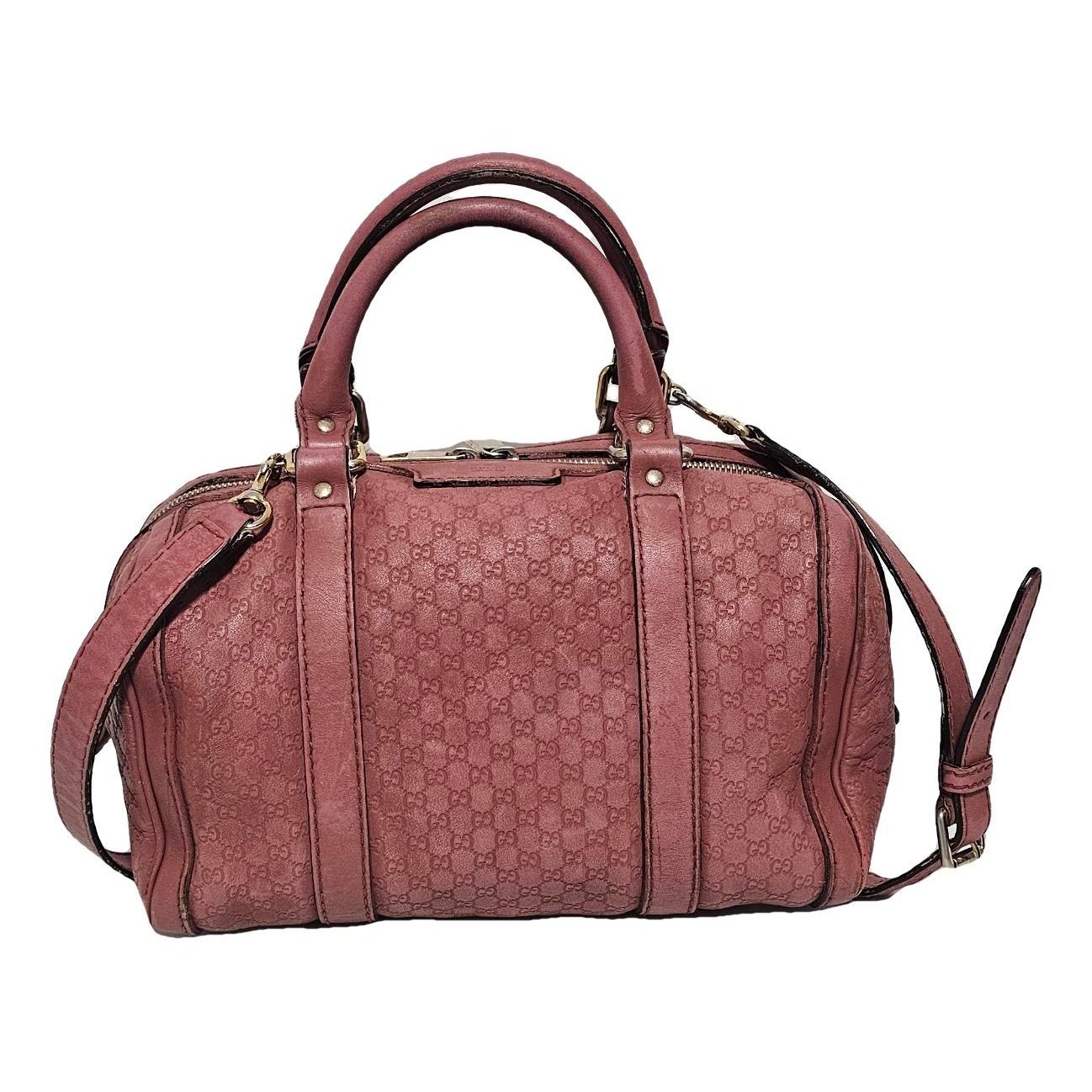 Boston leather handbag