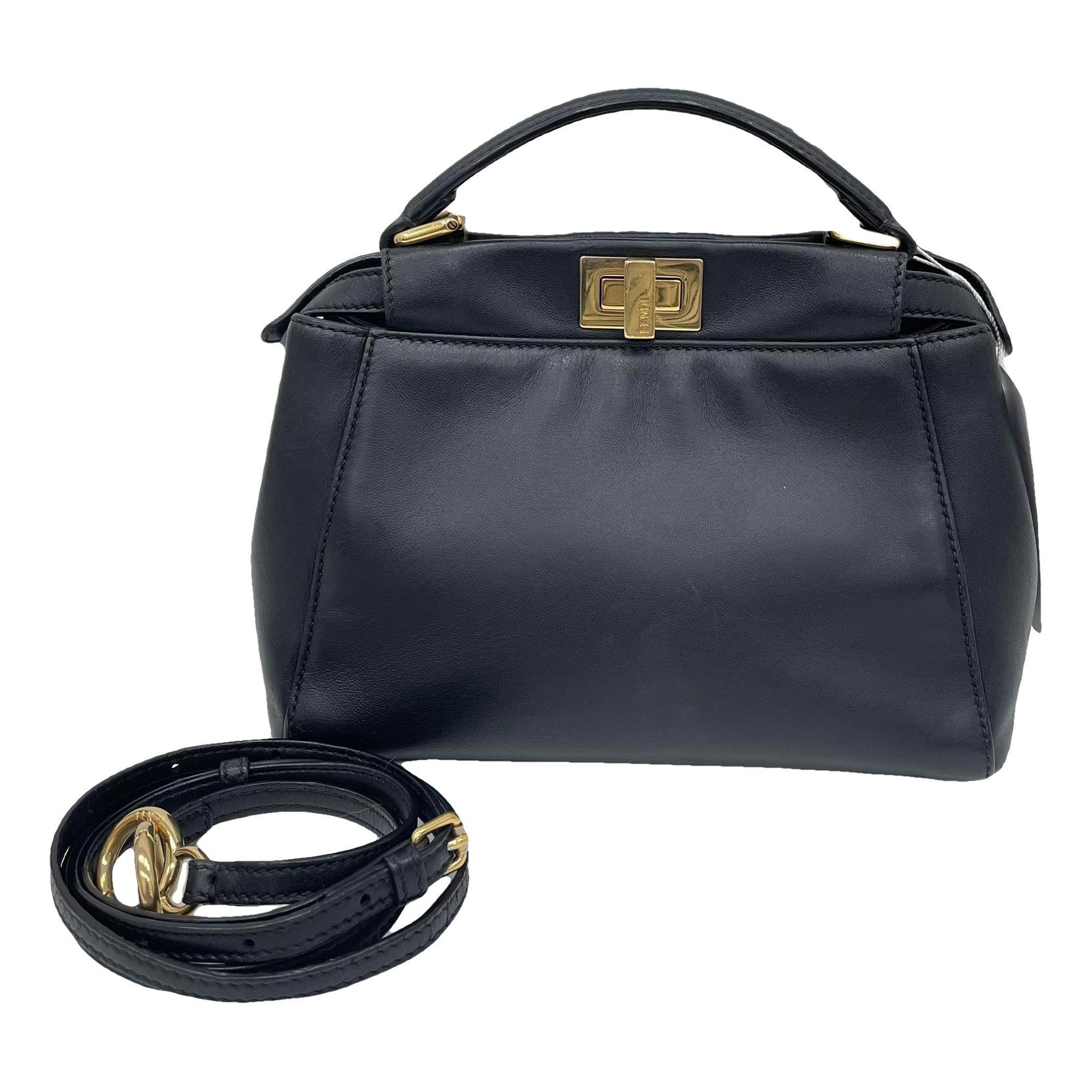 Peekaboo leather handbag