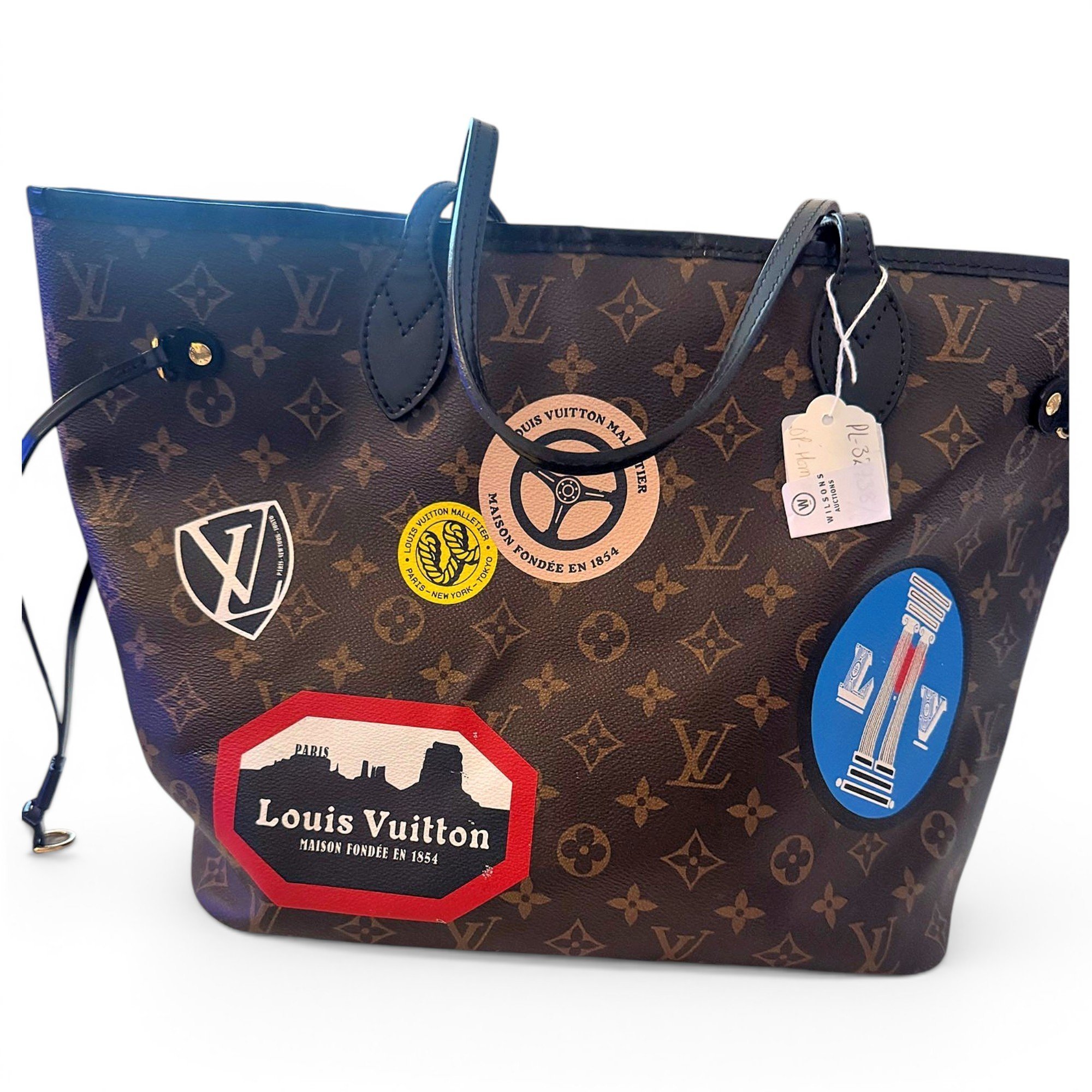 Louis Vuitton Neverfull leather tote
