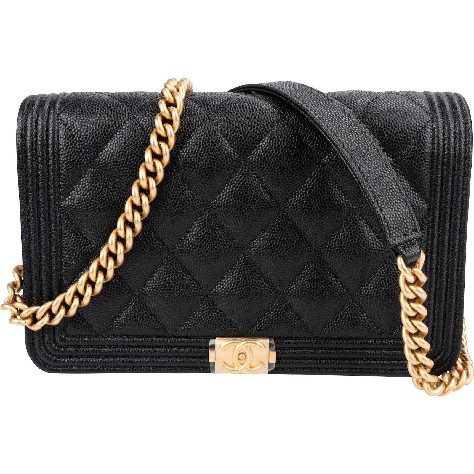 Wallet On Chain Boy leather crossbody bag