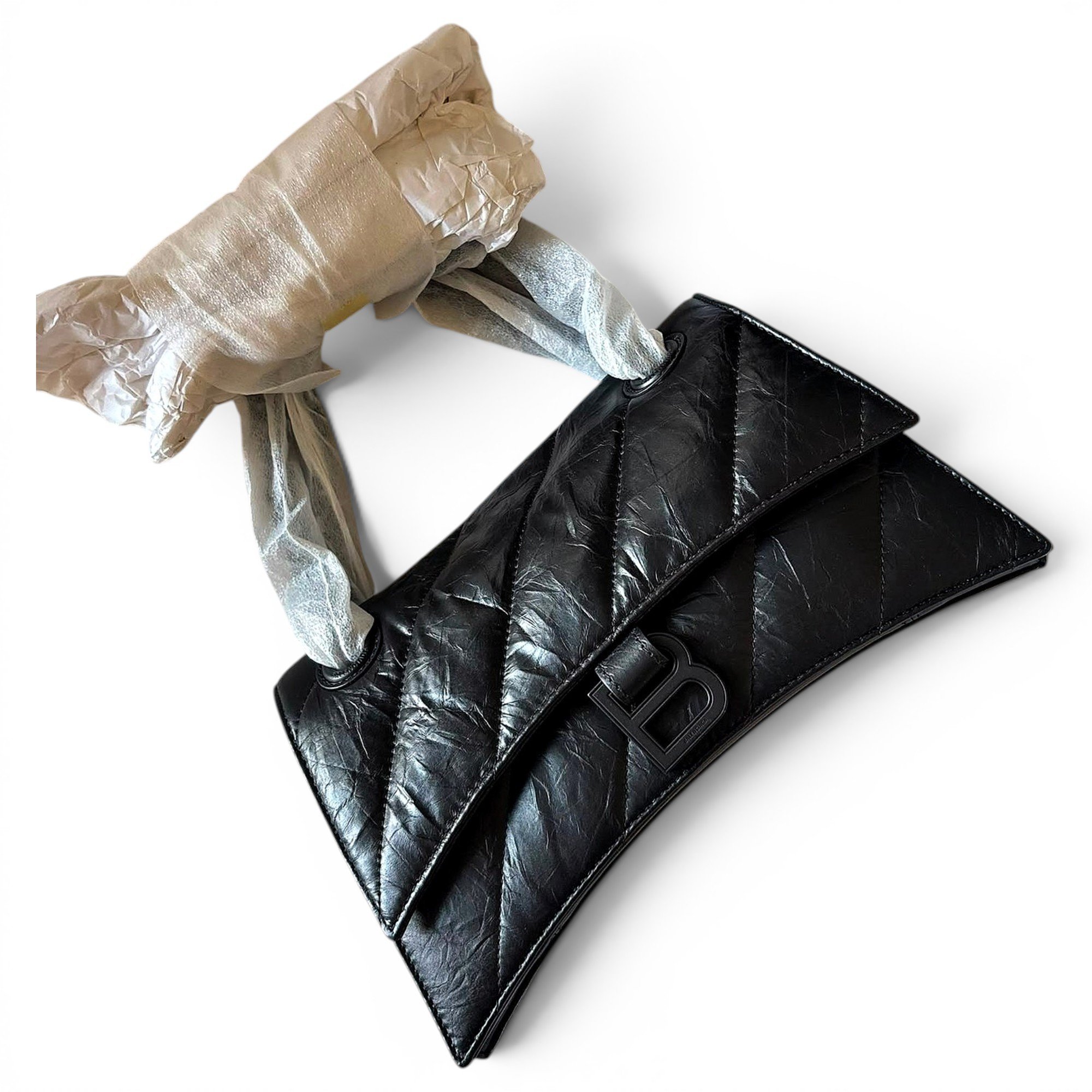 Balenciaga Crush leather crossbody bag