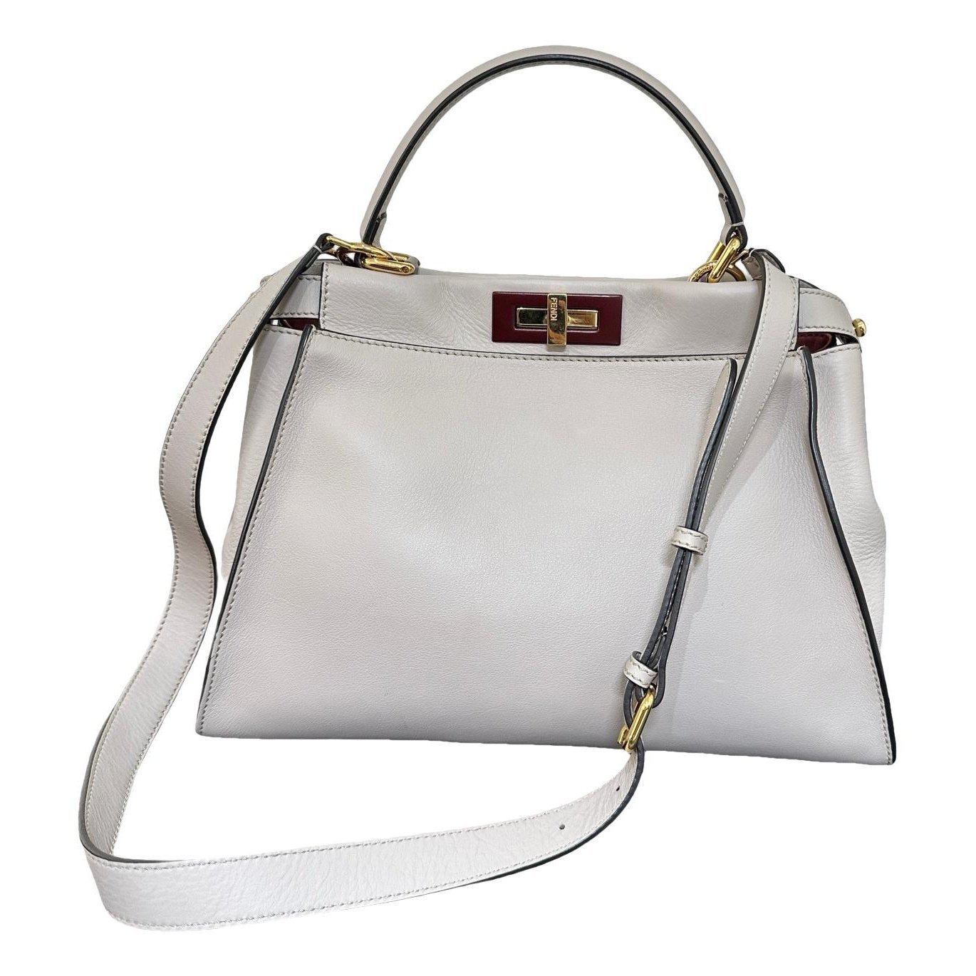 Peekaboo leather handbag