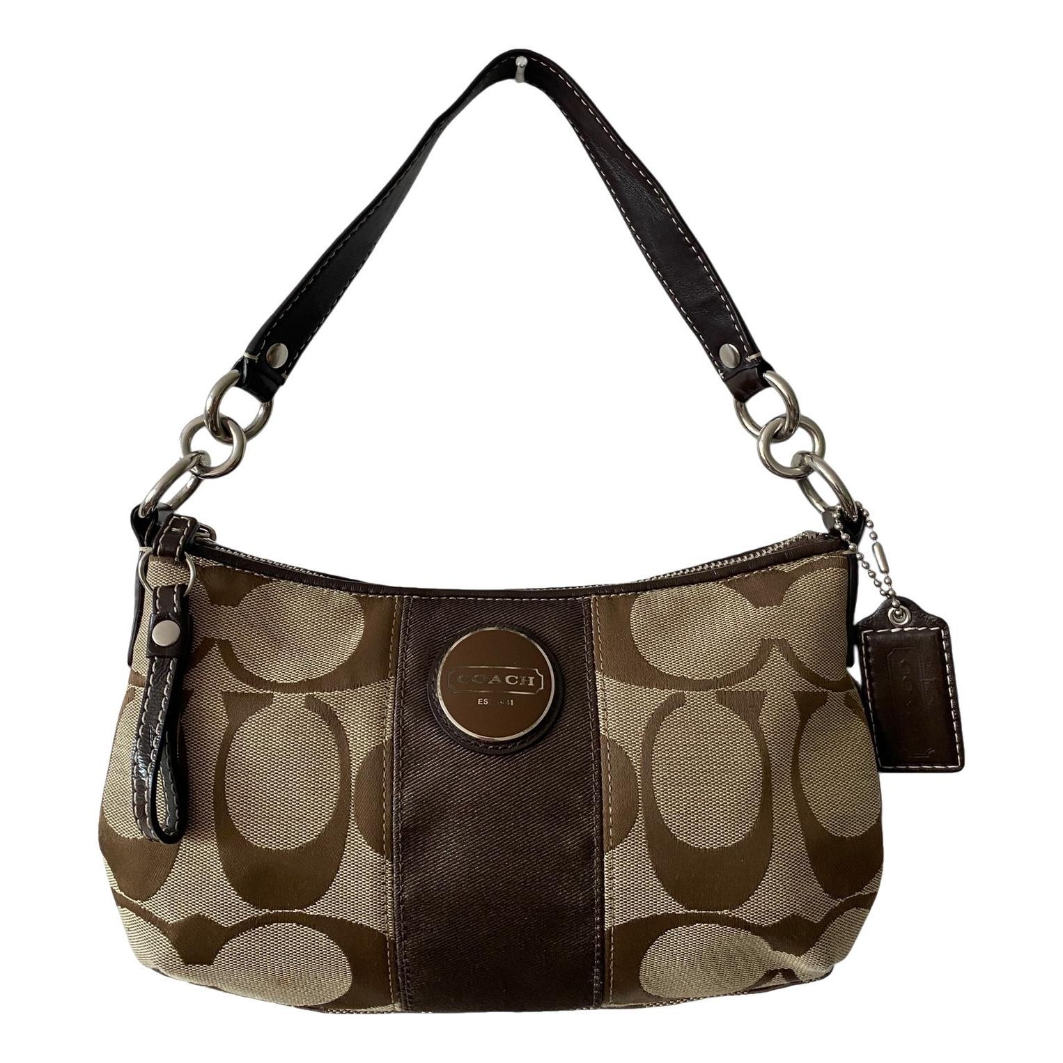 Coach Signature Sufflette cloth handbag