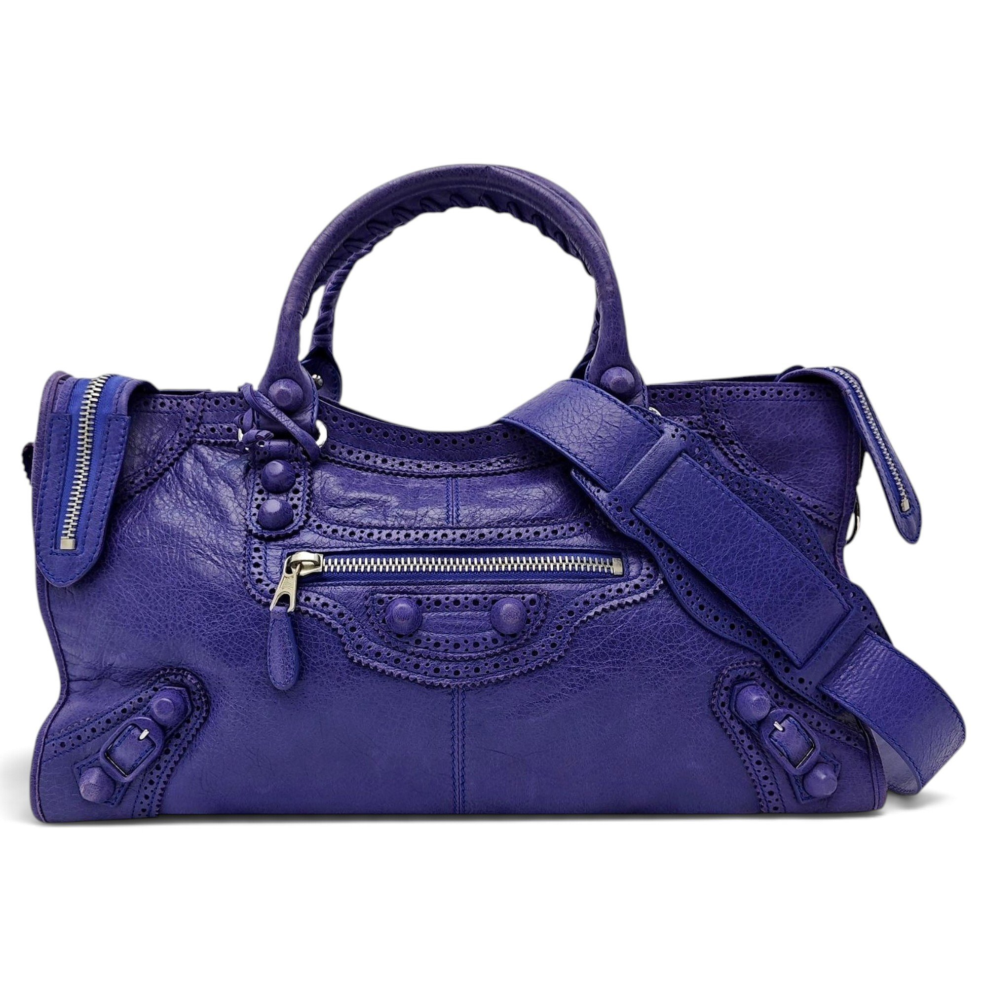 City leather crossbody bag