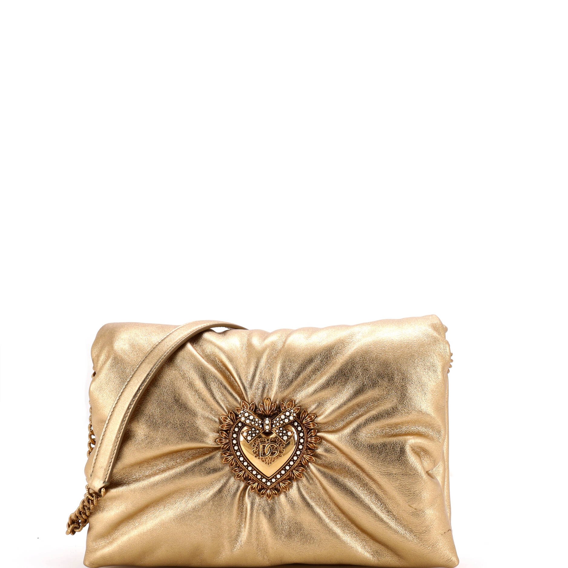 Devotion Soft Flap Shoulder Bag Leather Medium