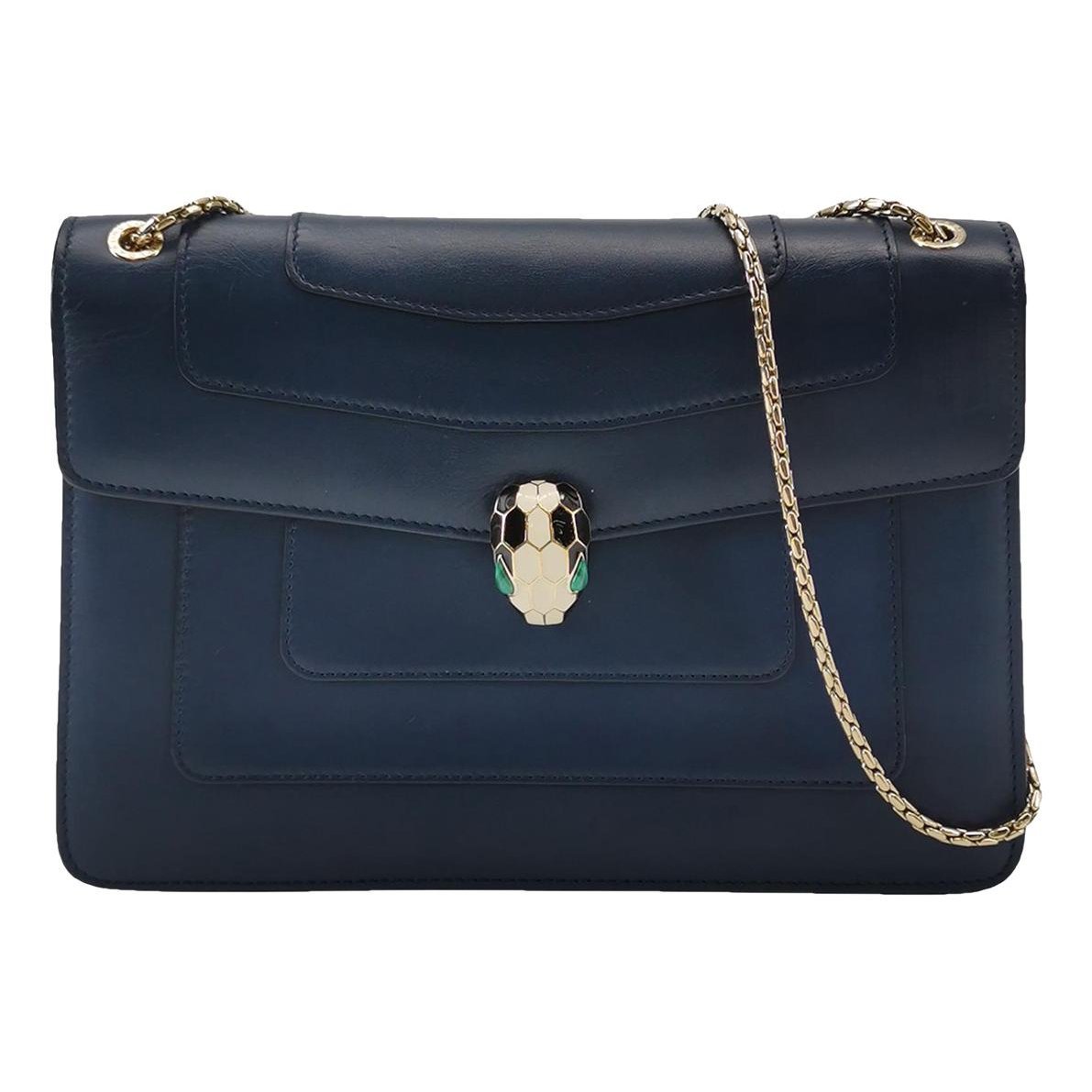 Serpenti leather handbag