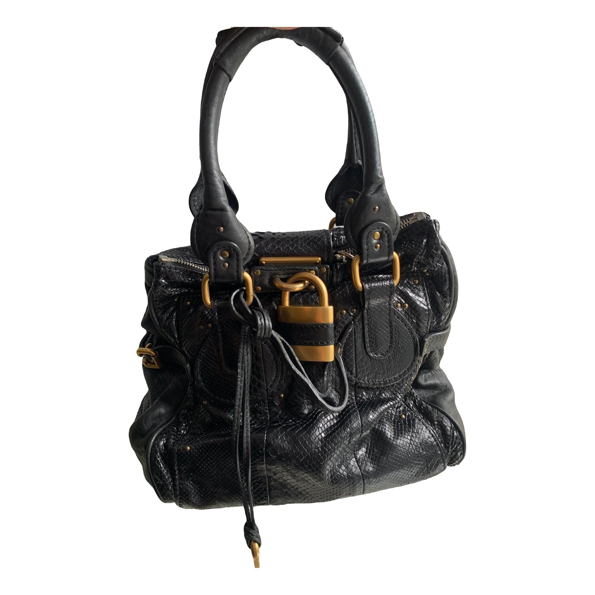 Paddington python handbag